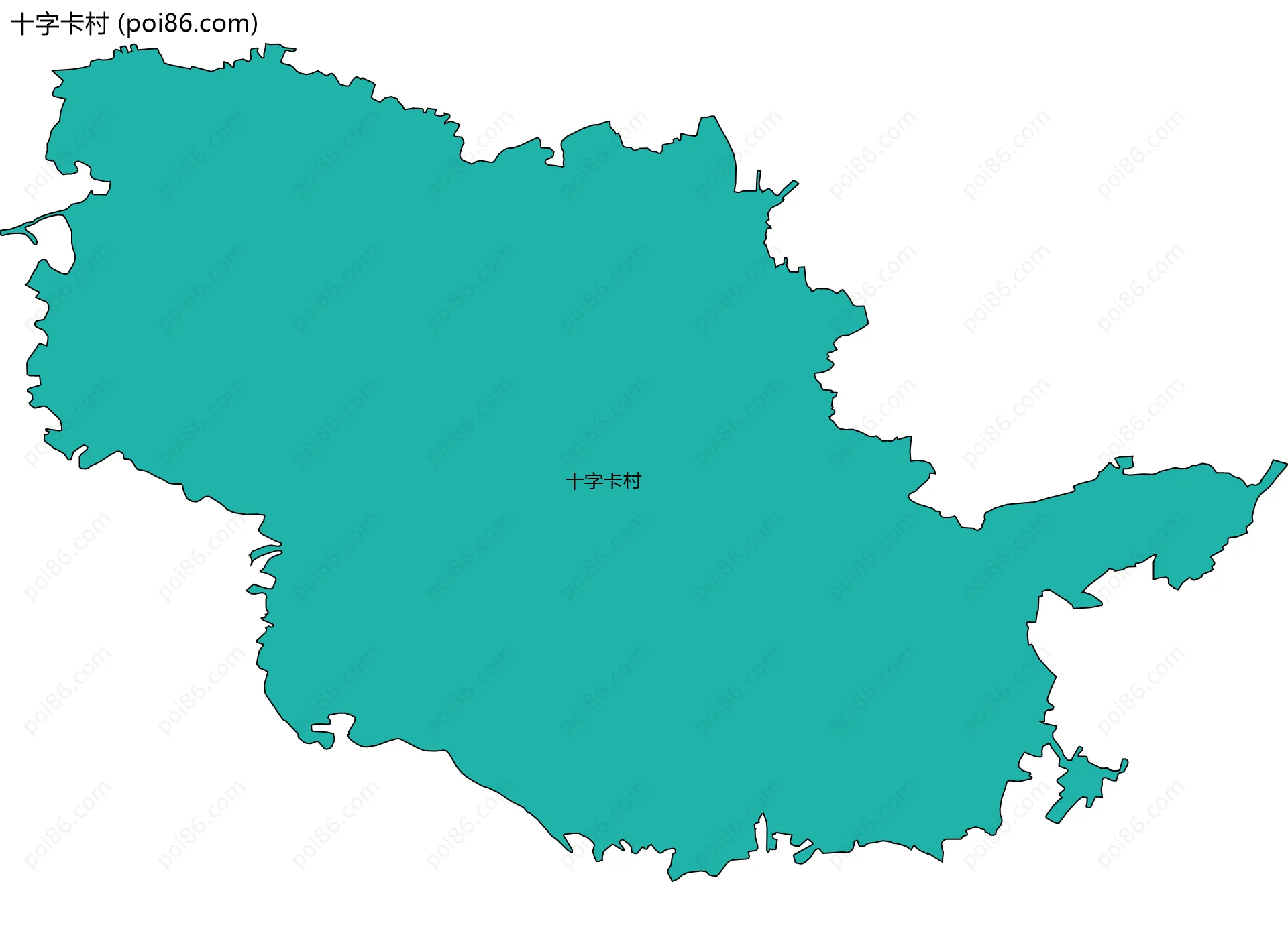 十字卡村边界地图