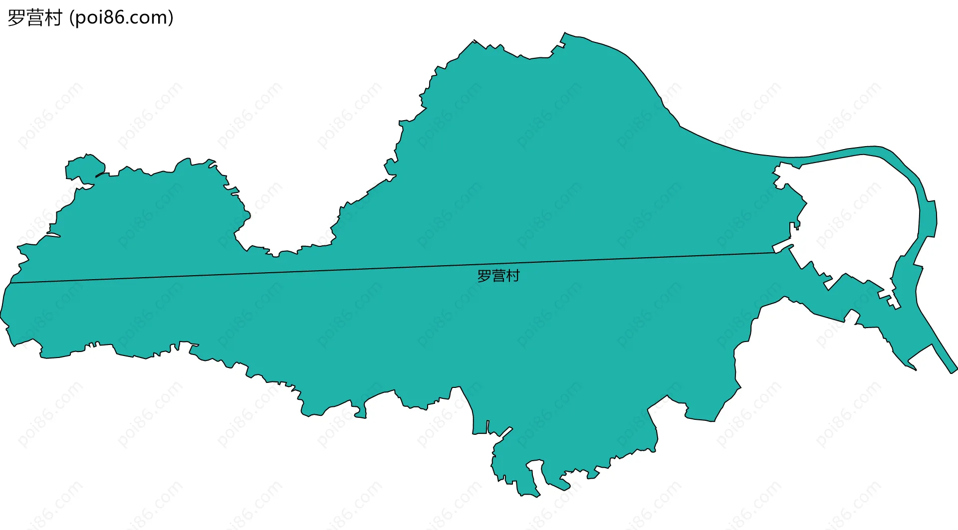 罗营村边界地图