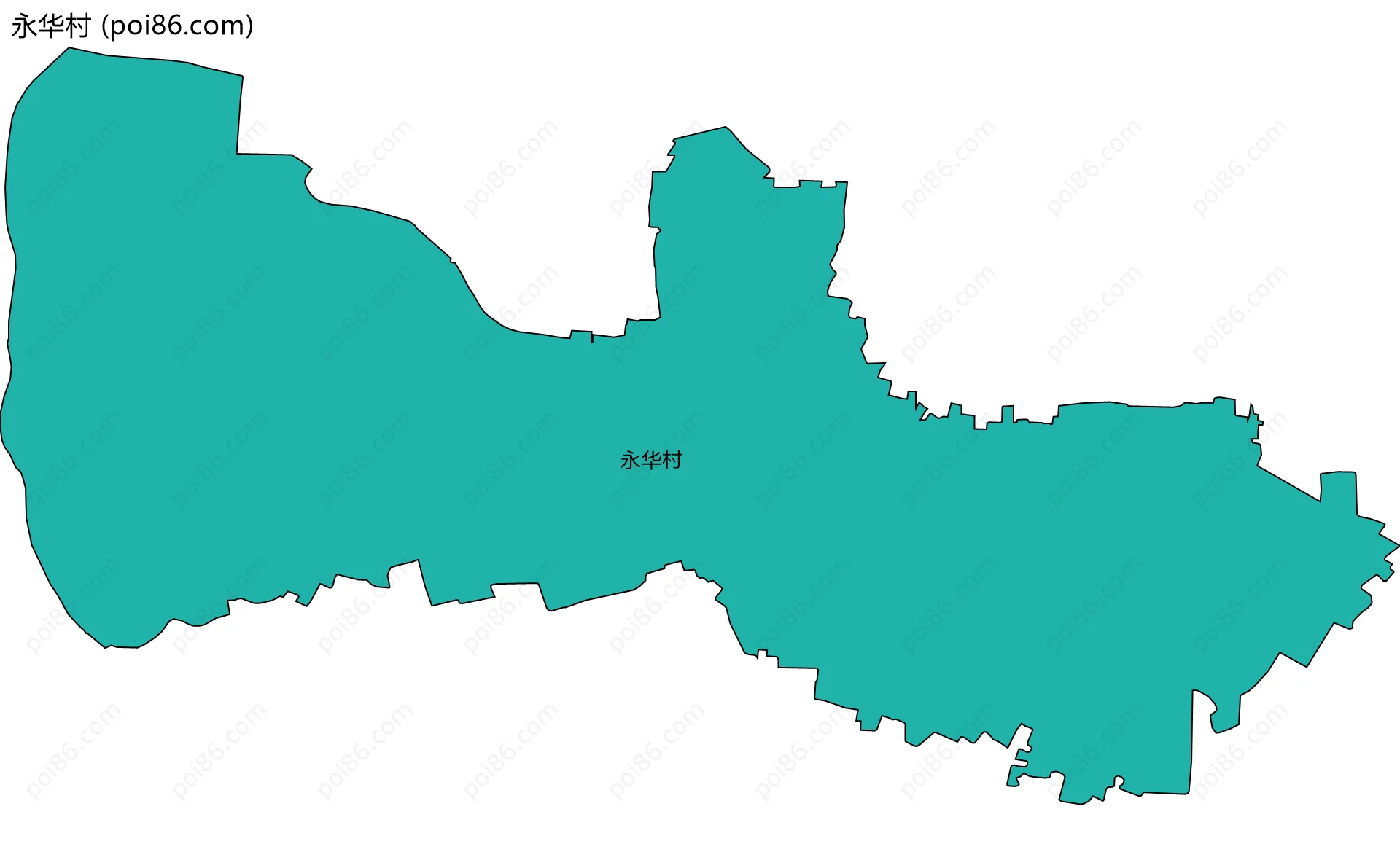 永华村边界地图