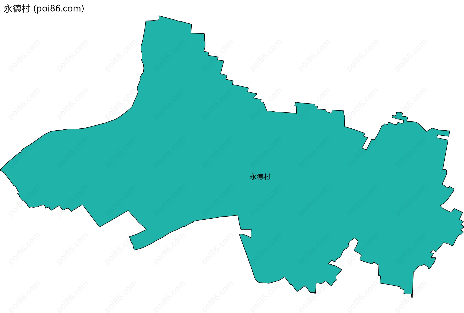 永德村边界地图