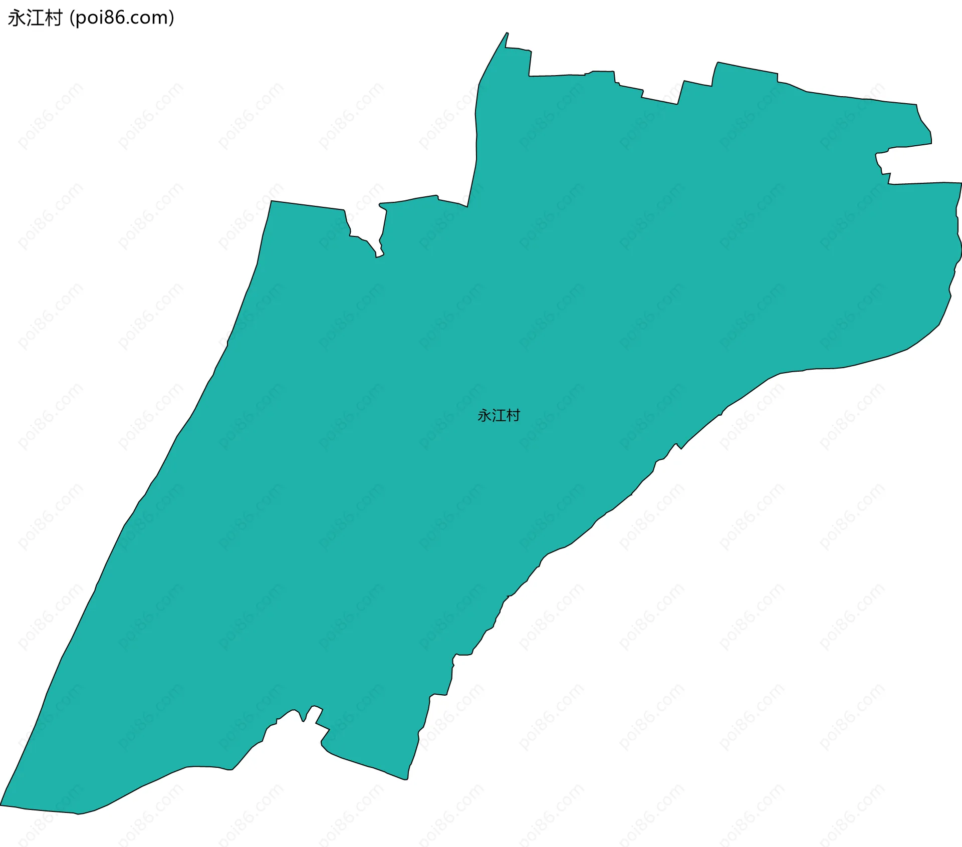 永江村边界地图