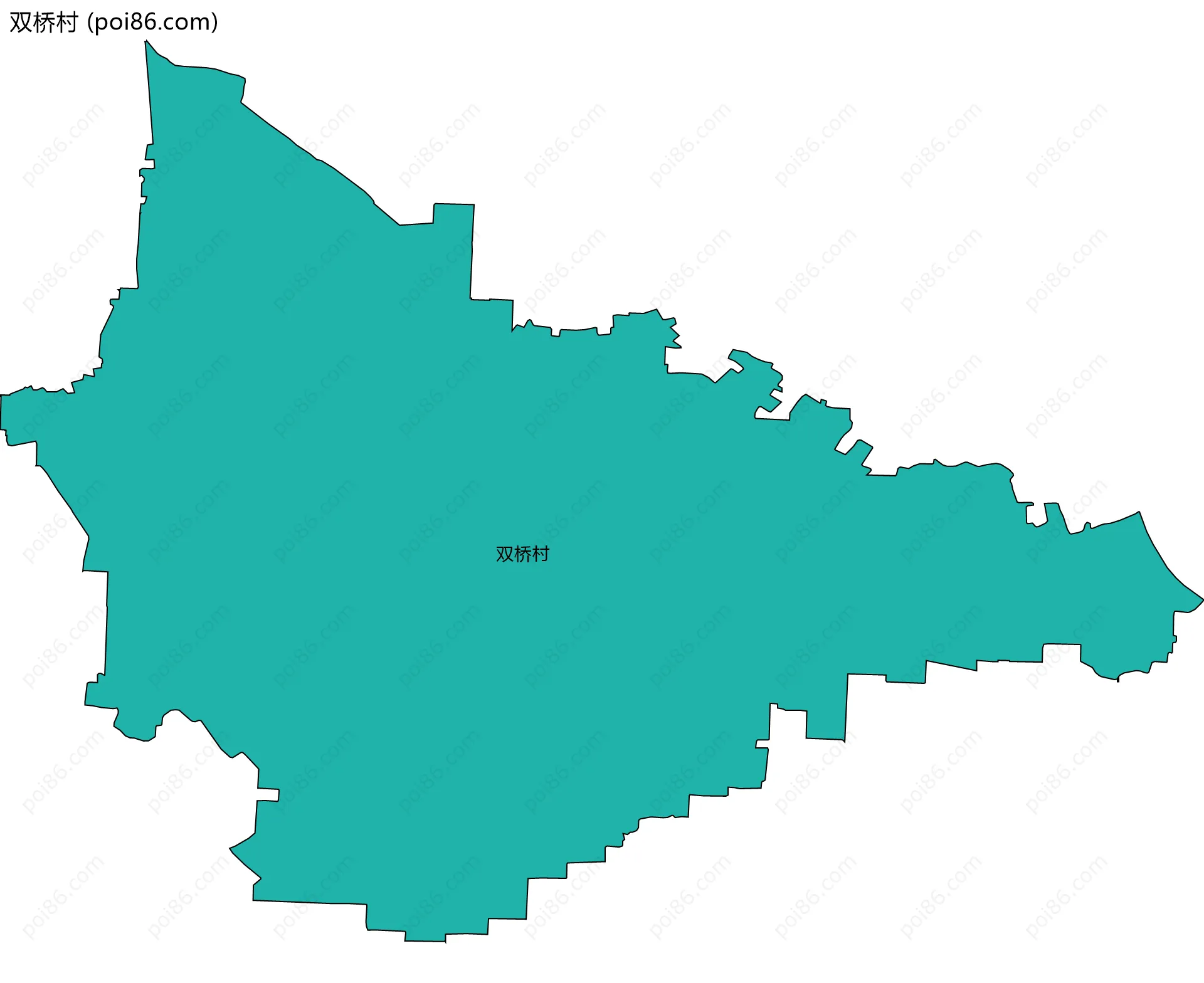 双桥村边界地图