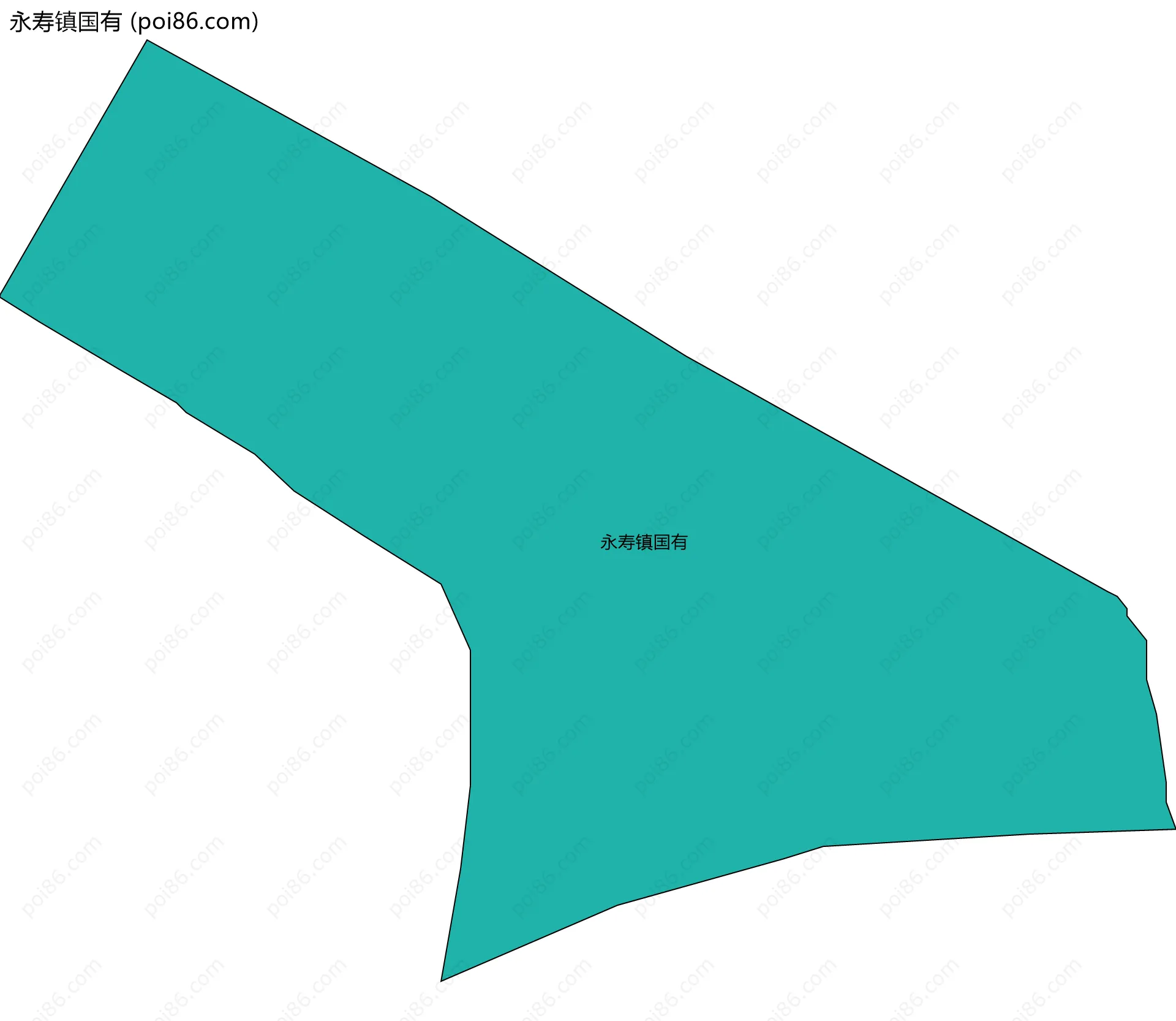永寿镇国有边界地图