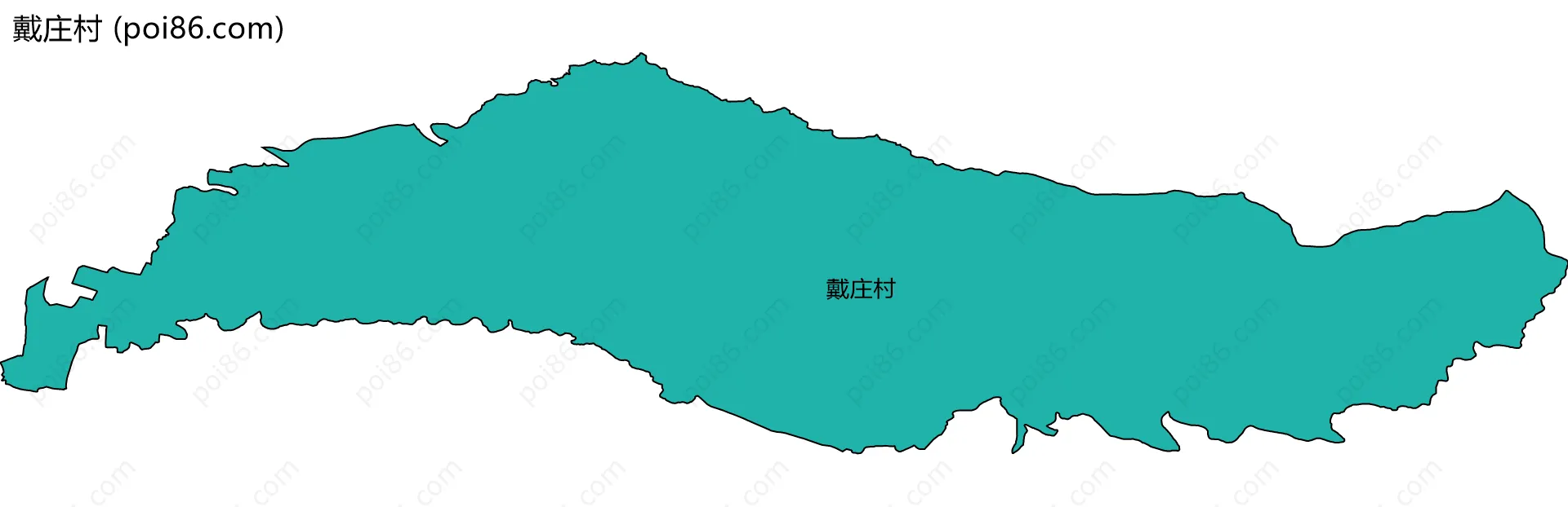 戴庄村边界地图