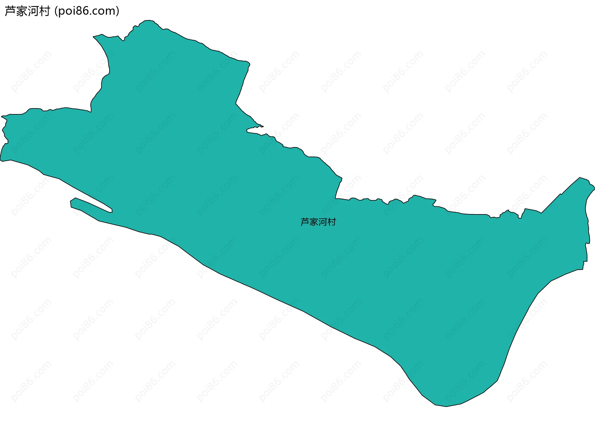 芦家河村边界地图