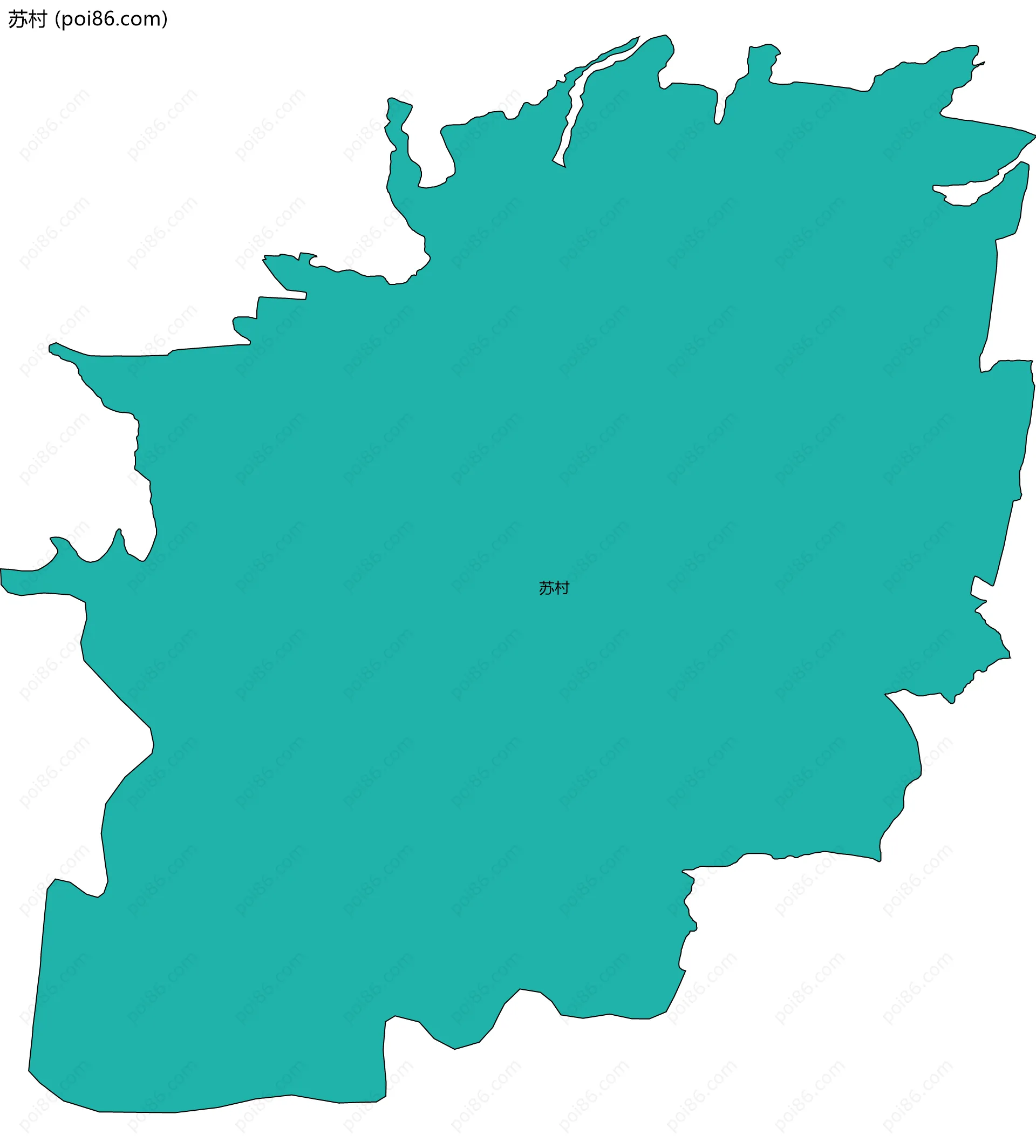 苏村边界地图