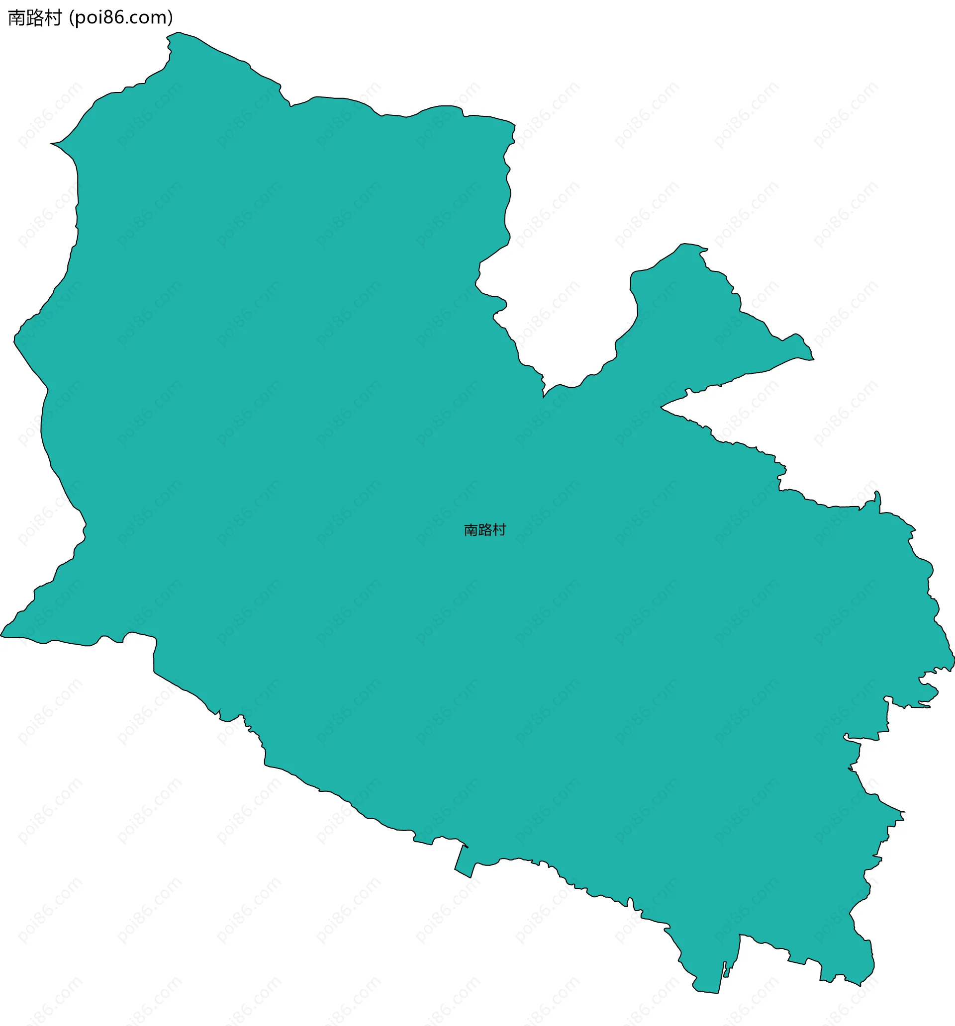 南路村边界地图