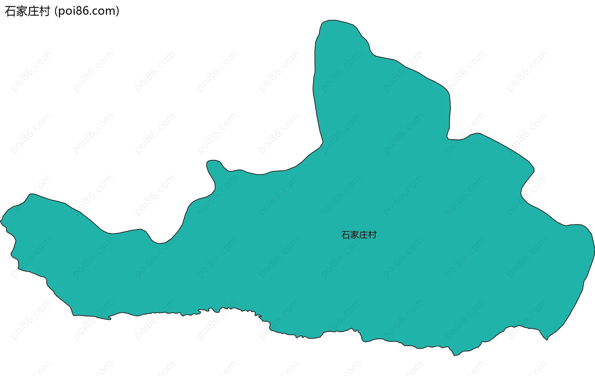 石家庄村边界地图