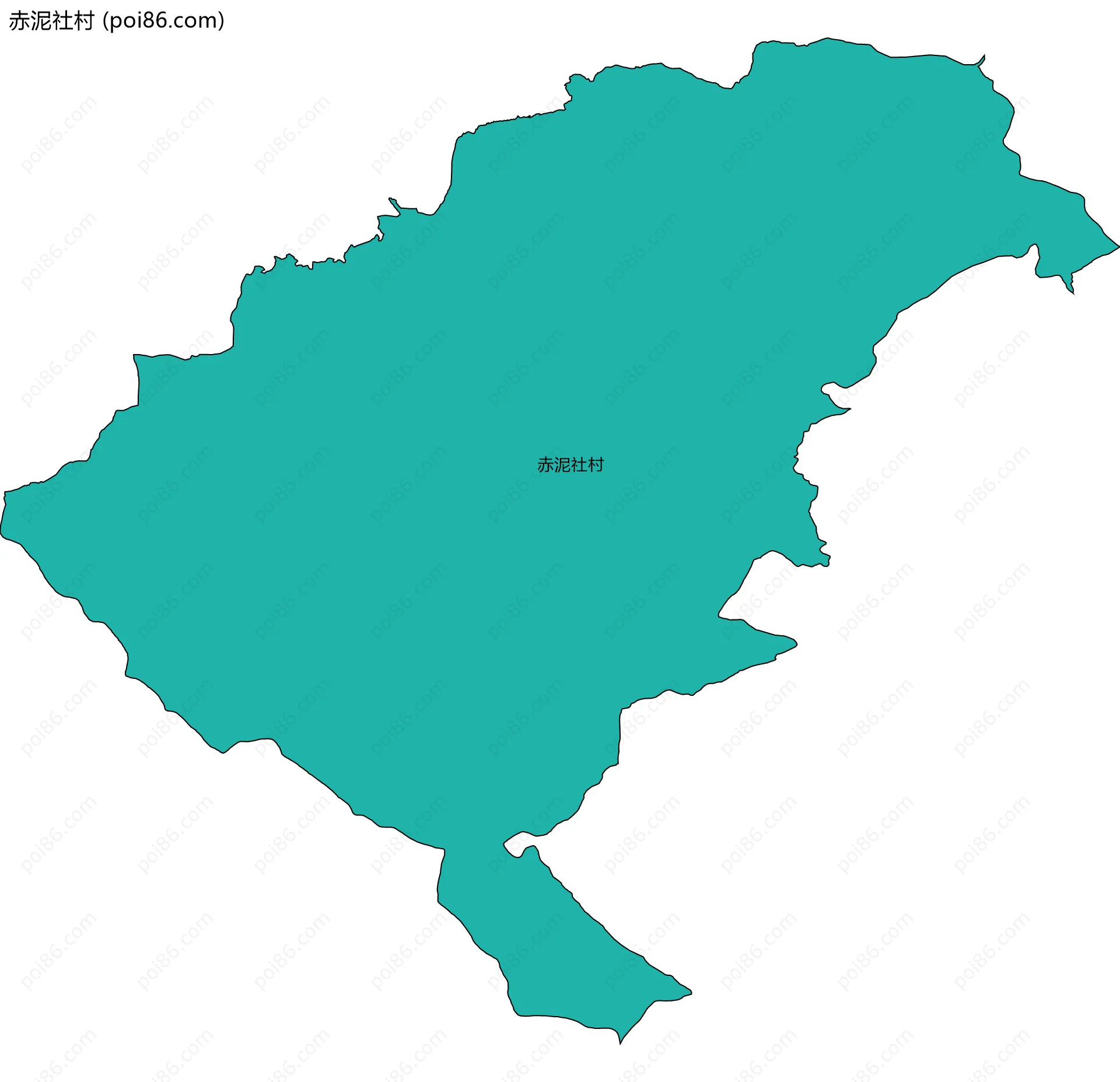 赤泥社村边界地图