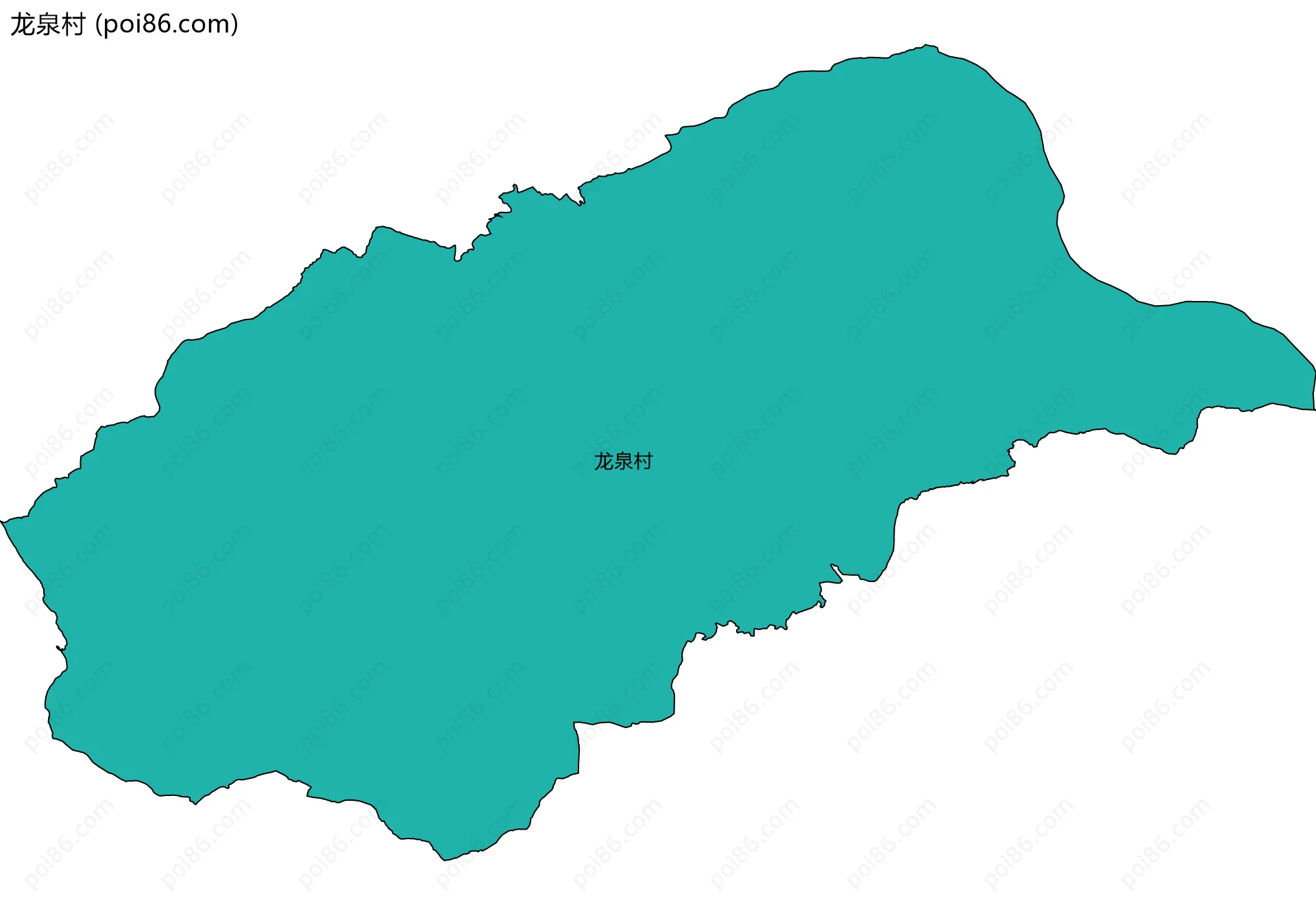 龙泉村边界地图