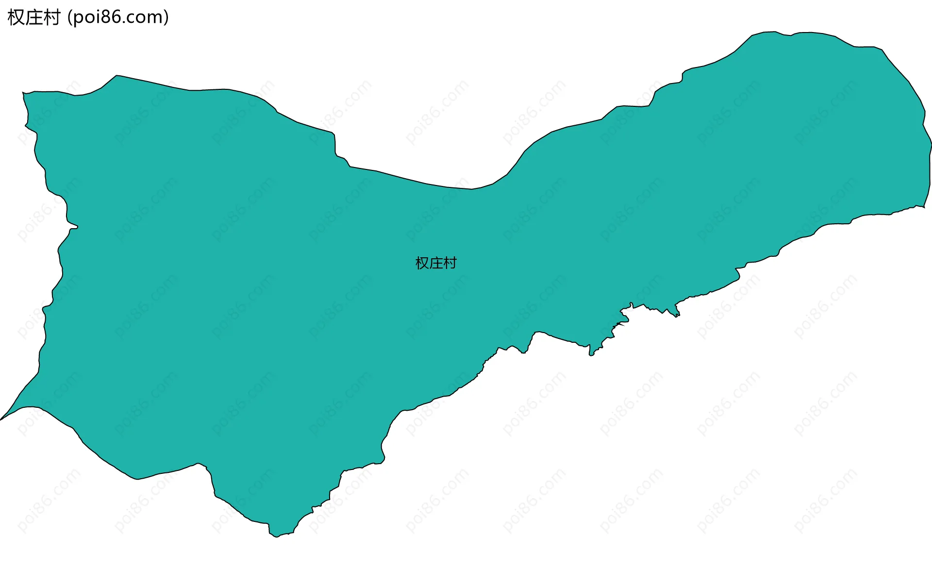 权庄村边界地图