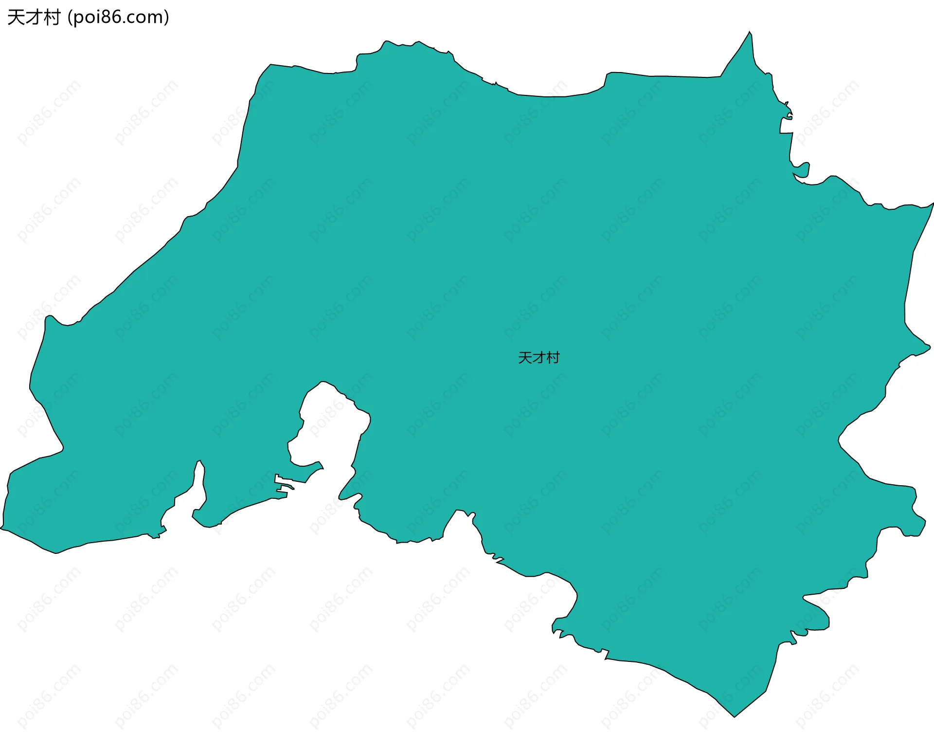 天才村边界地图