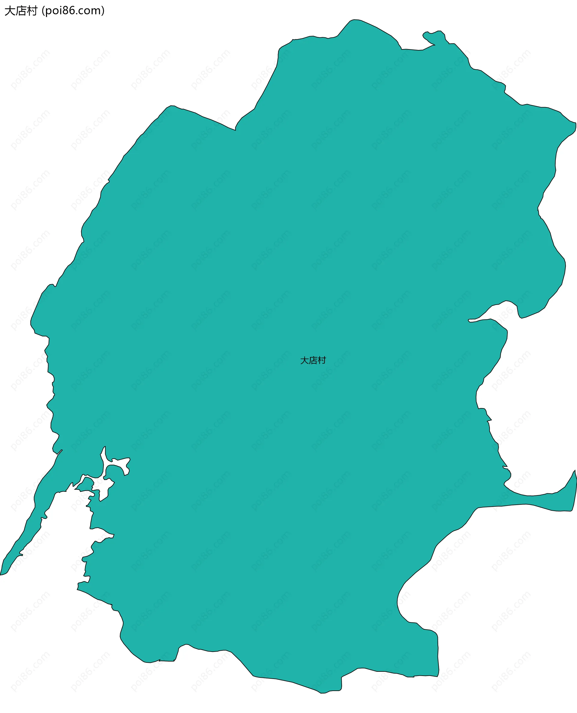 大店村边界地图