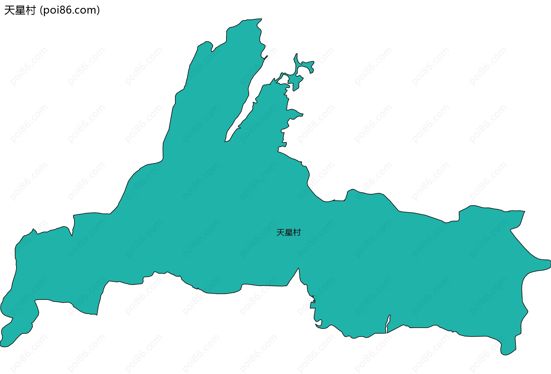 天星村边界地图