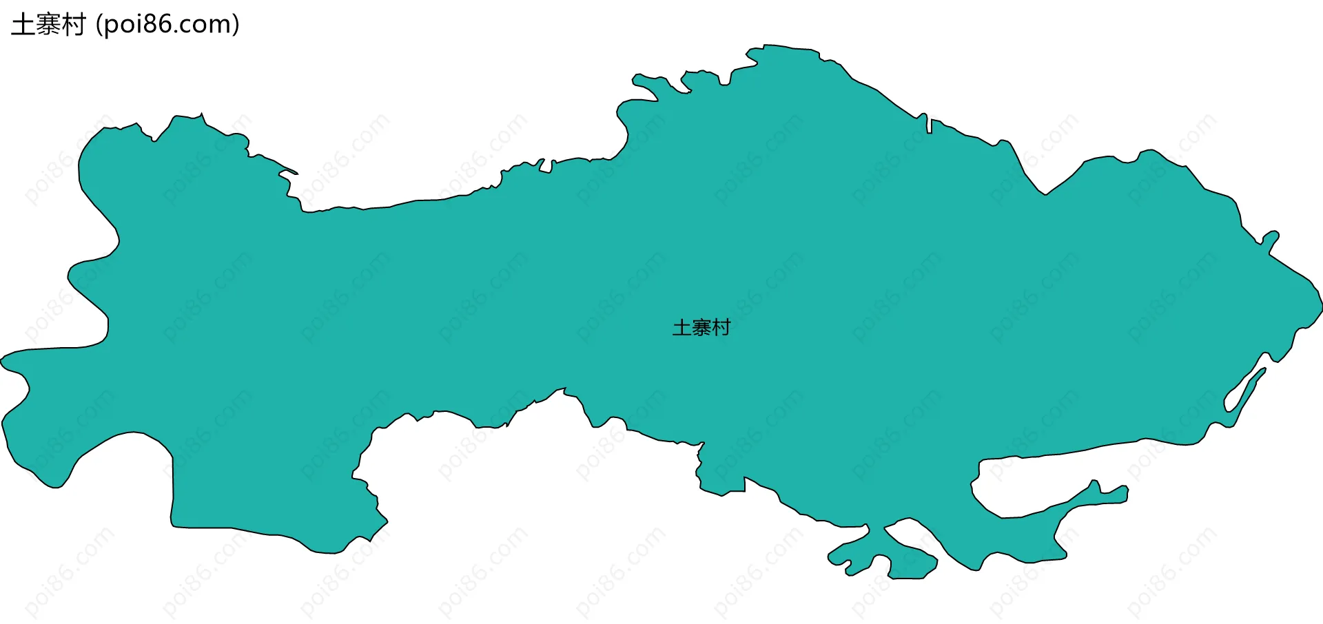 土寨村边界地图