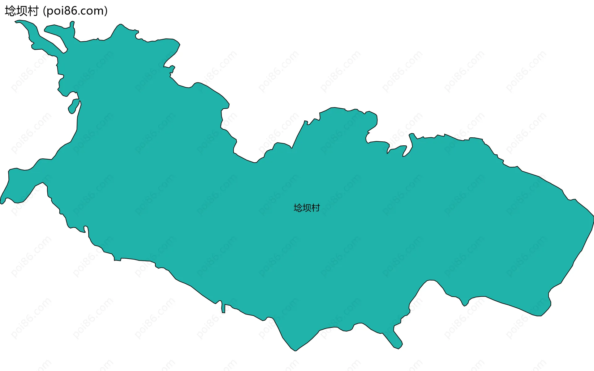 埝坝村边界地图