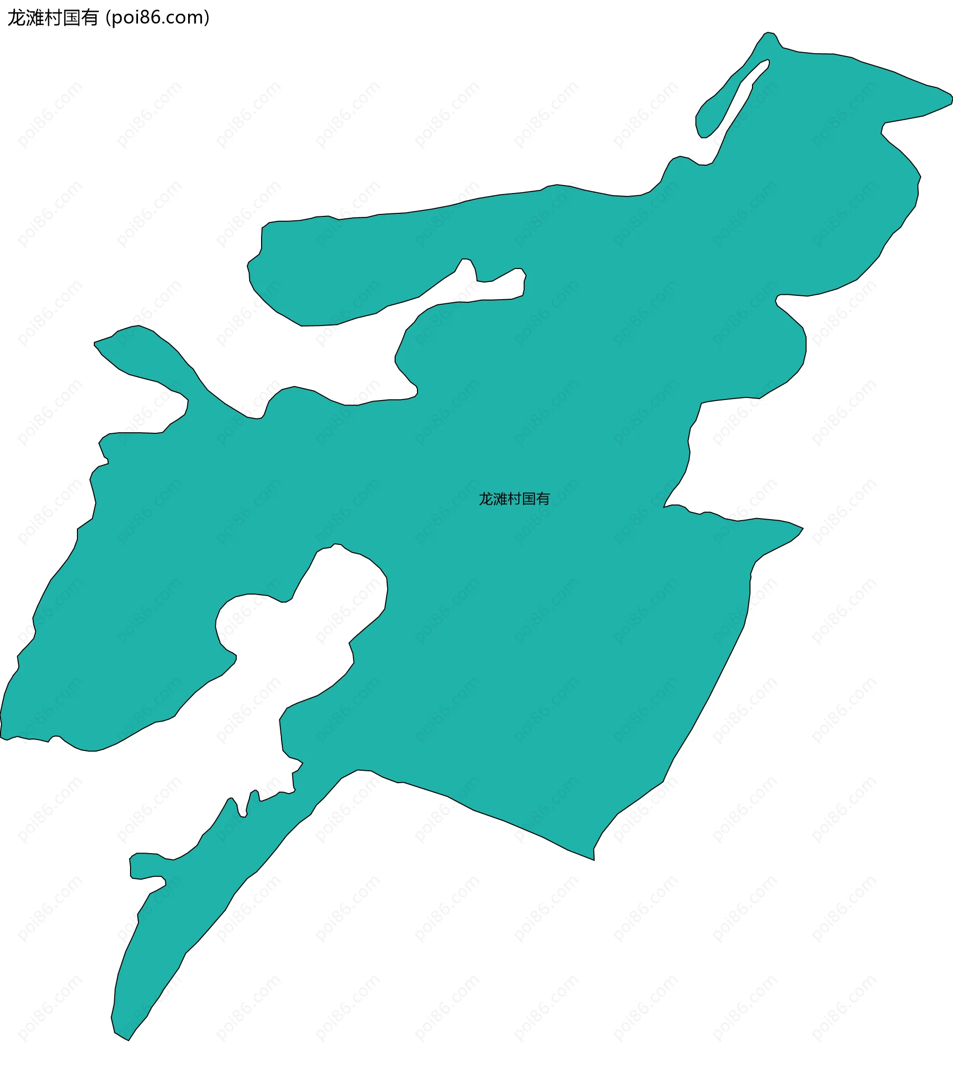 龙滩村国有边界地图