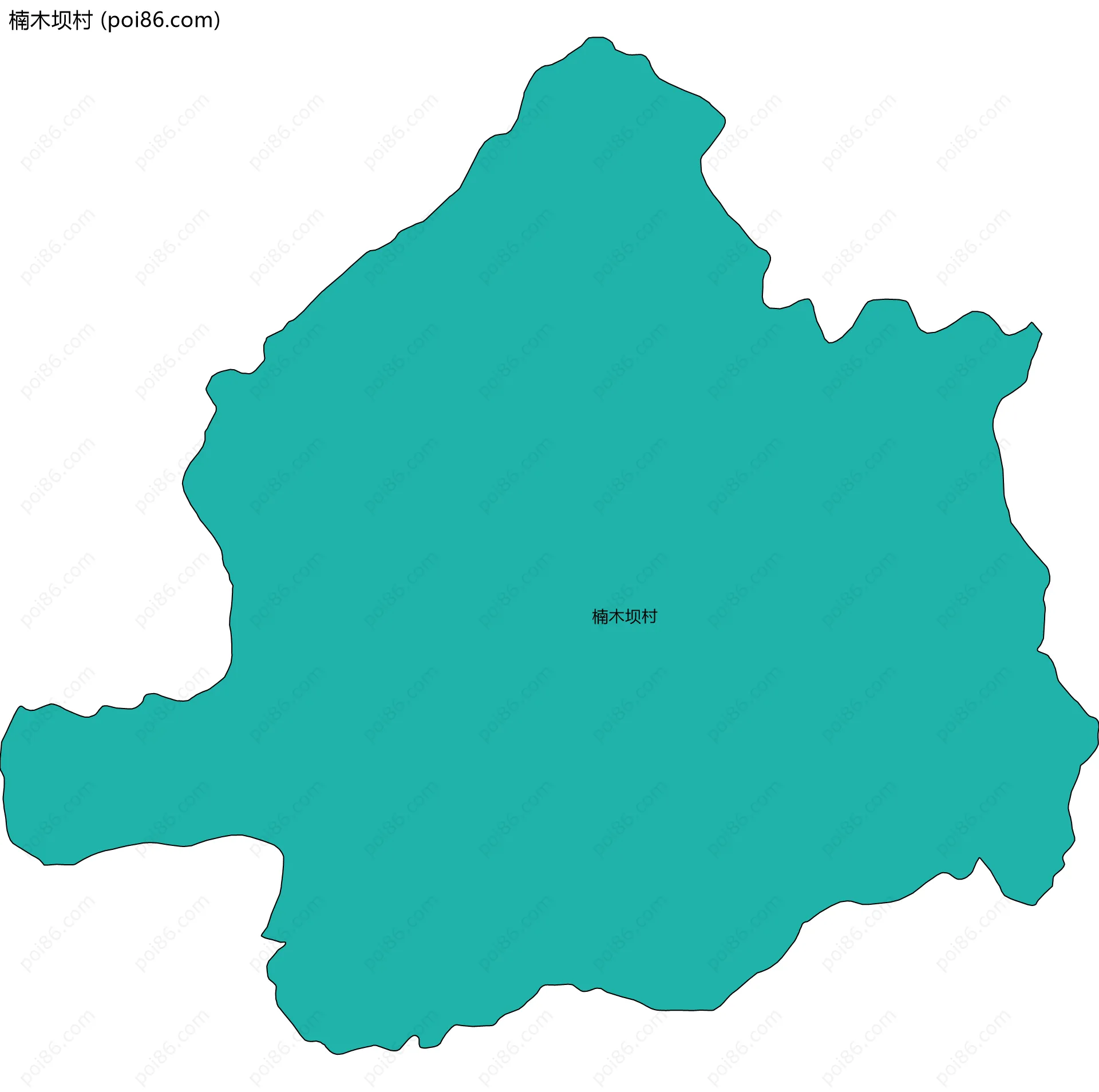 楠木坝村边界地图