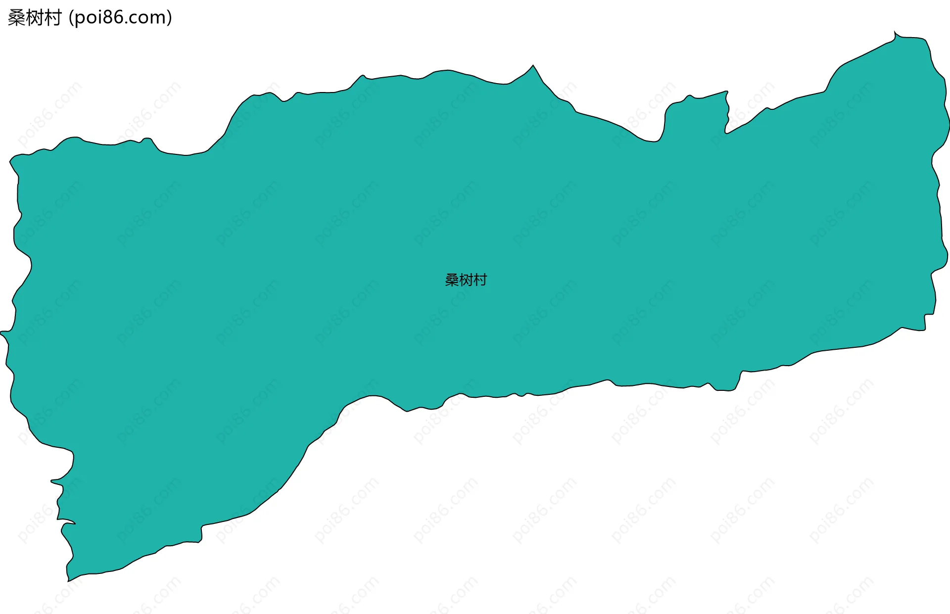 桑树村边界地图