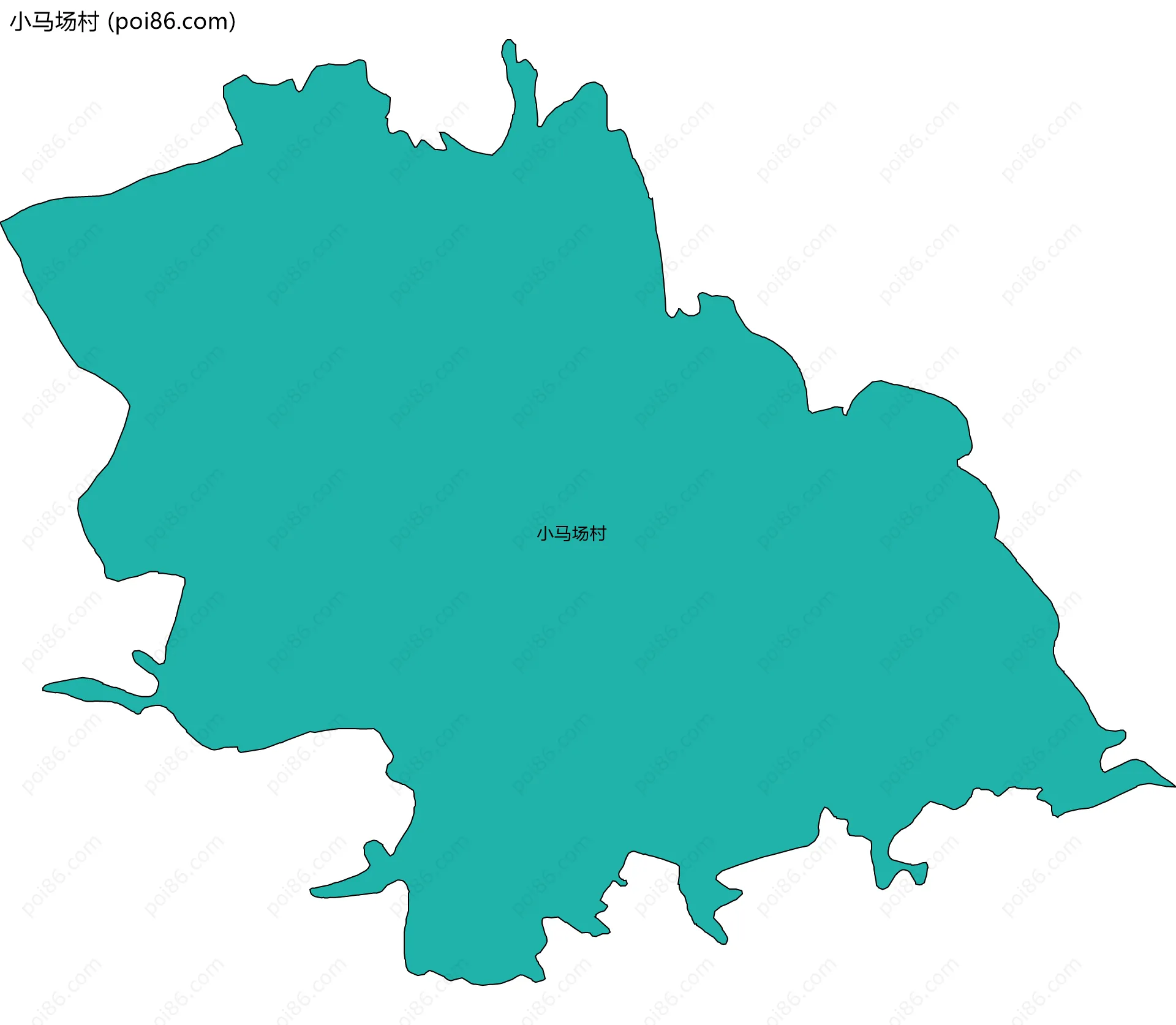 小马场村边界地图