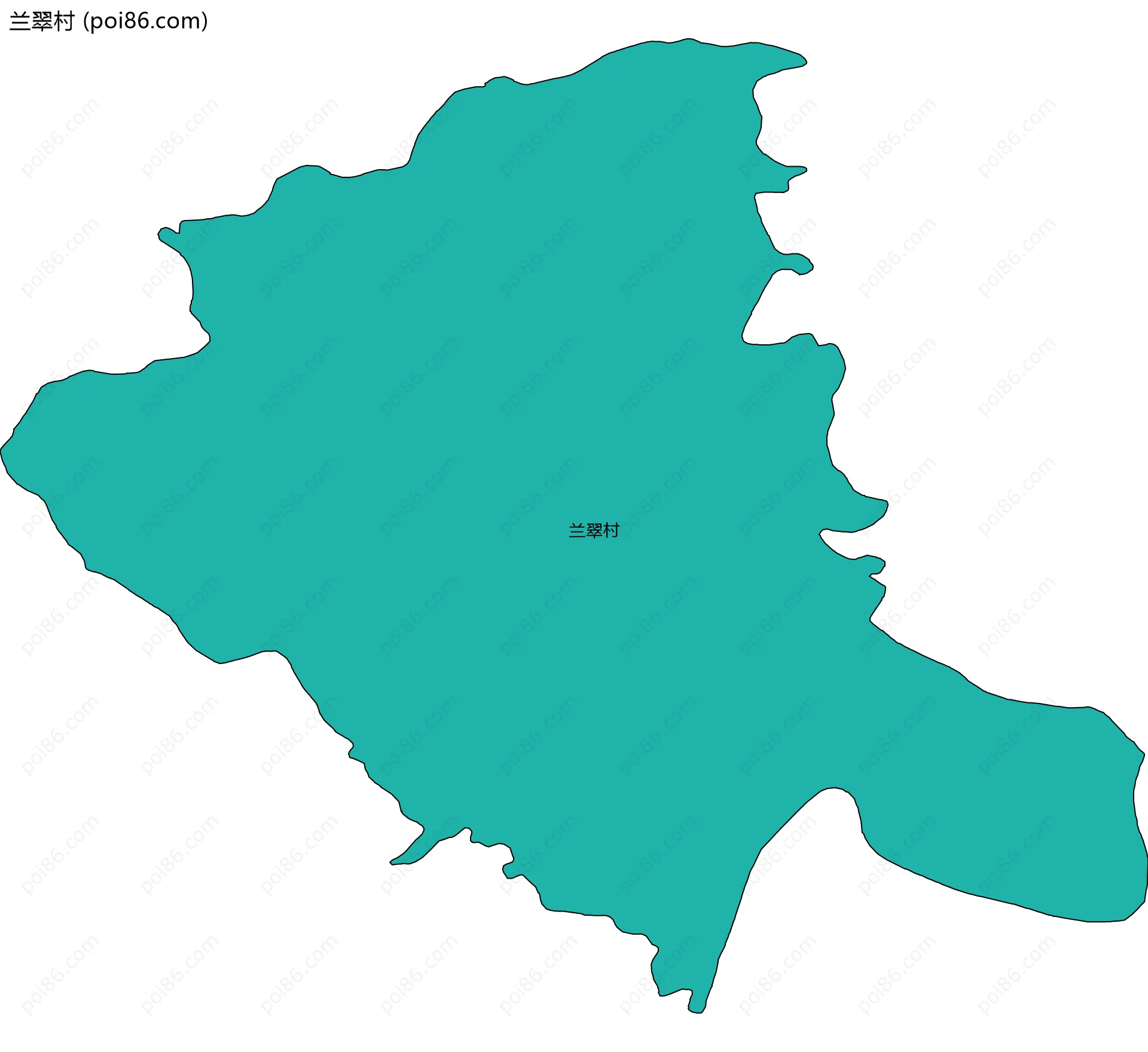 兰翠村边界地图