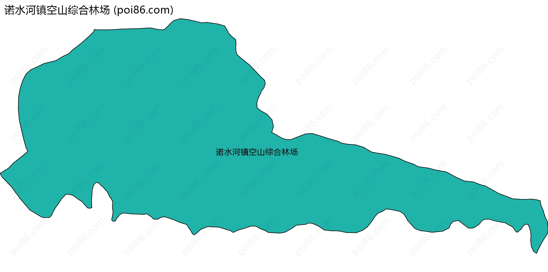 诺水河镇空山综合林场边界地图