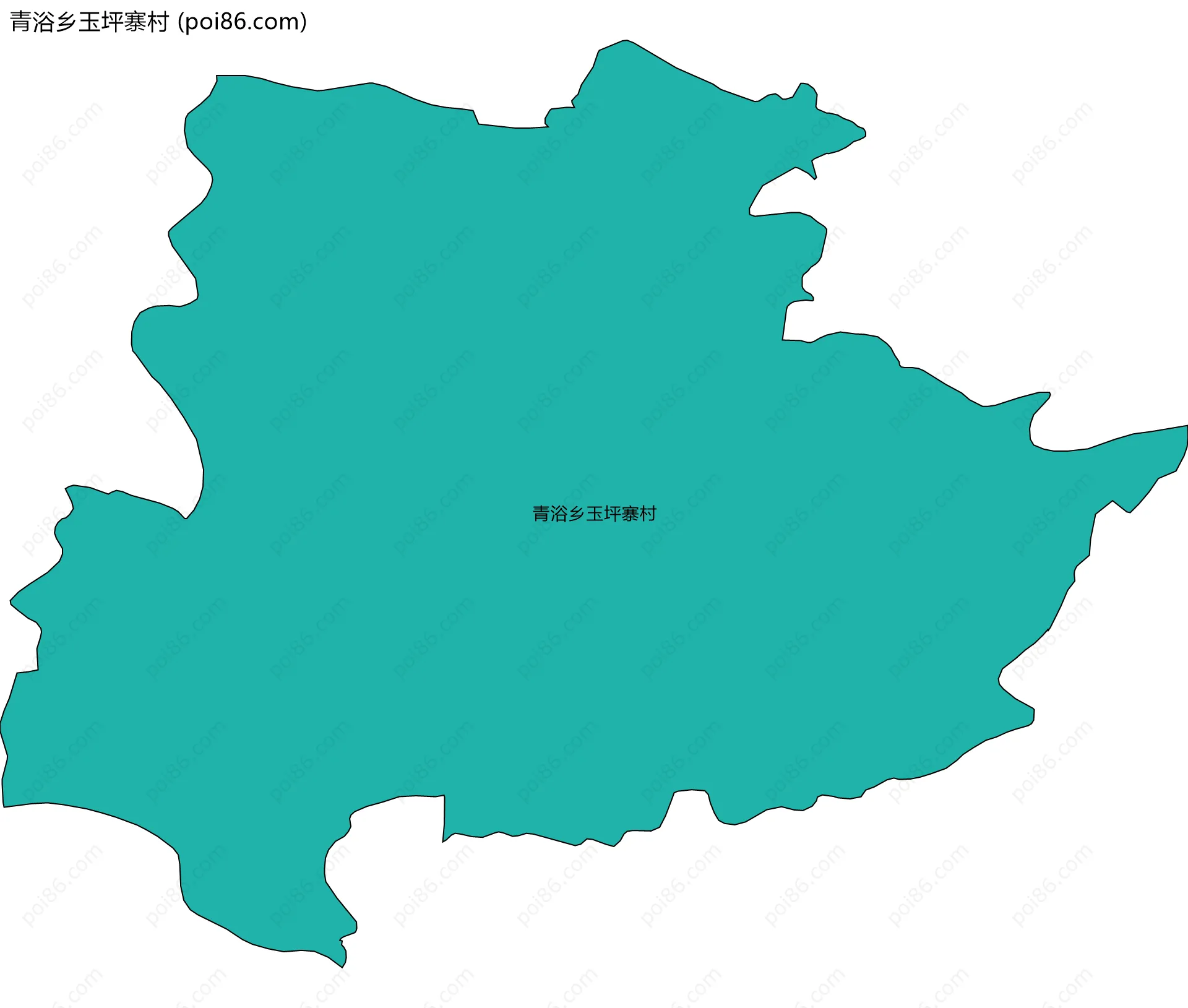 青浴乡玉坪寨村边界地图