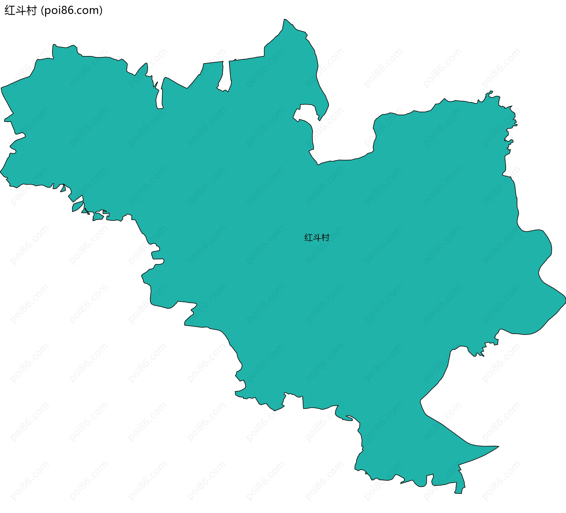 红斗村边界地图