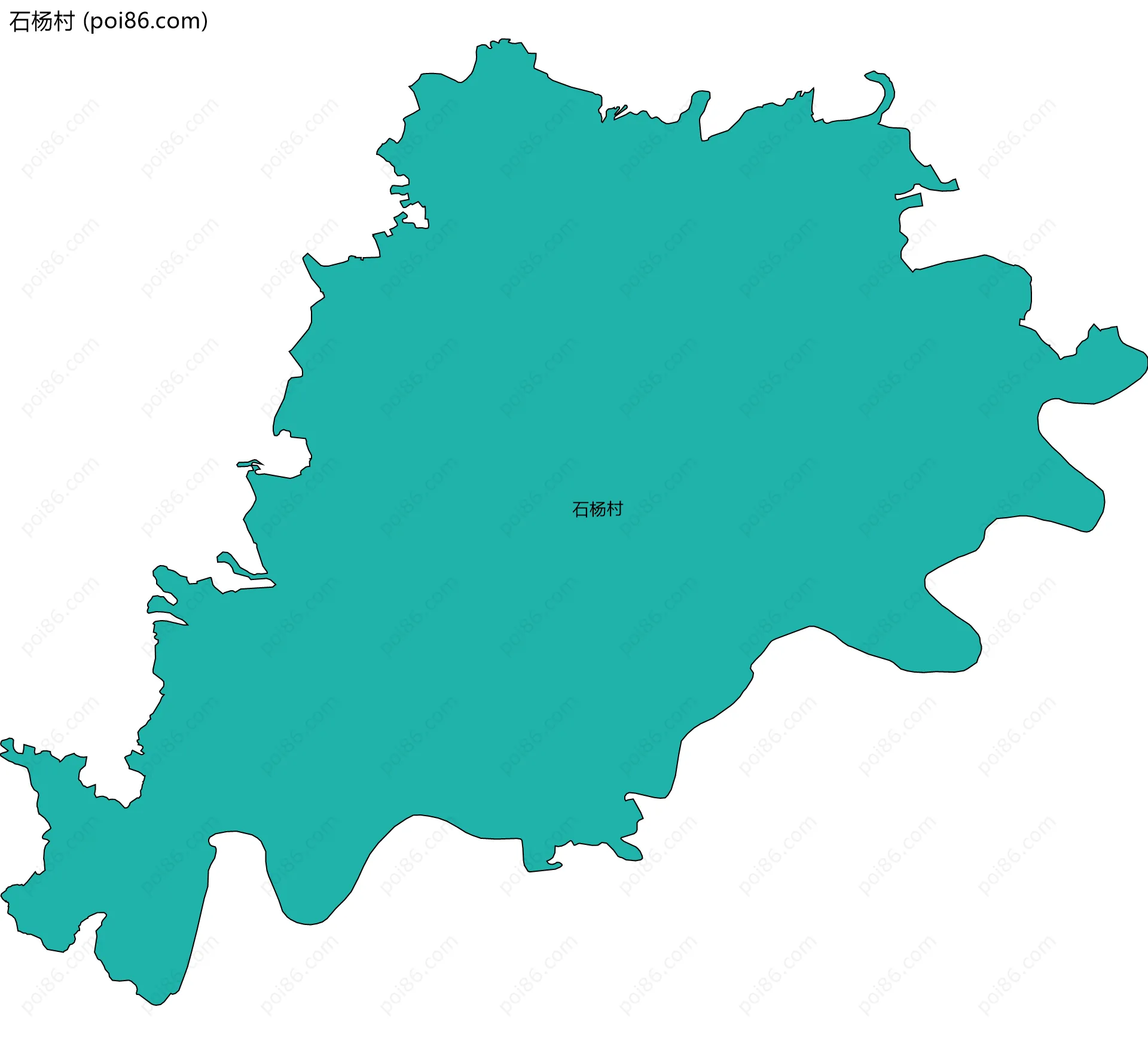 石杨村边界地图