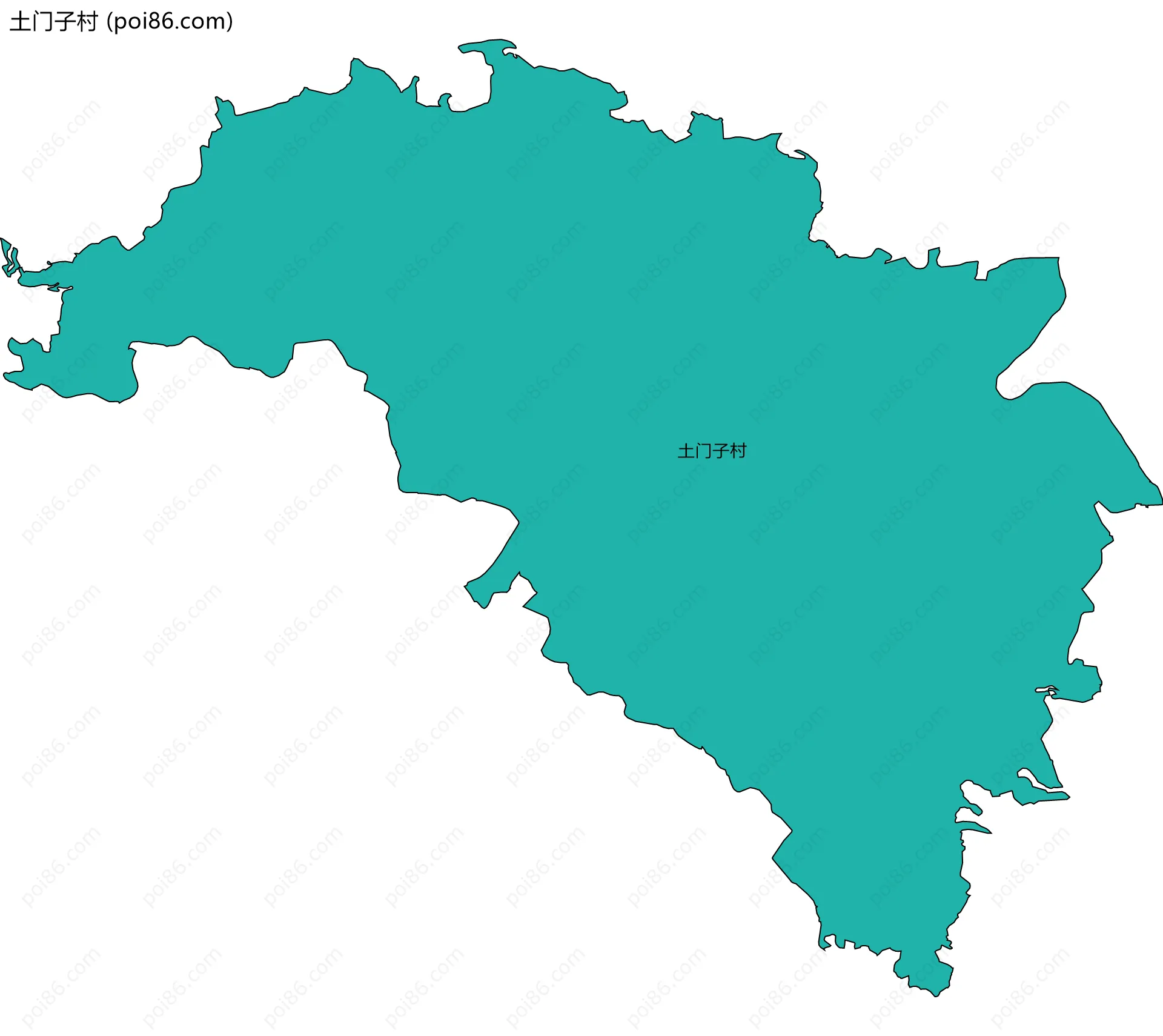 土门子村边界地图