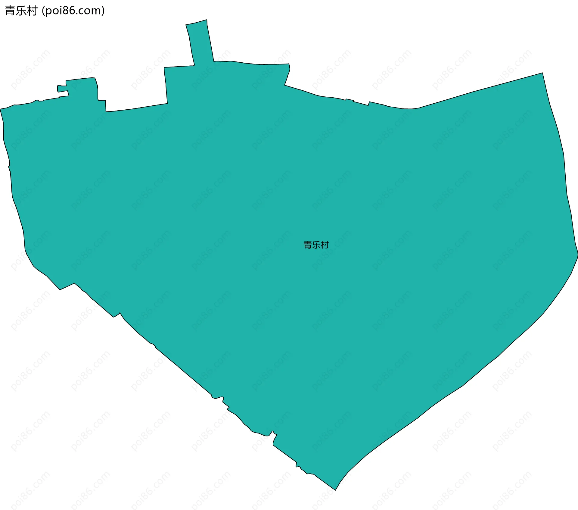 青乐村边界地图