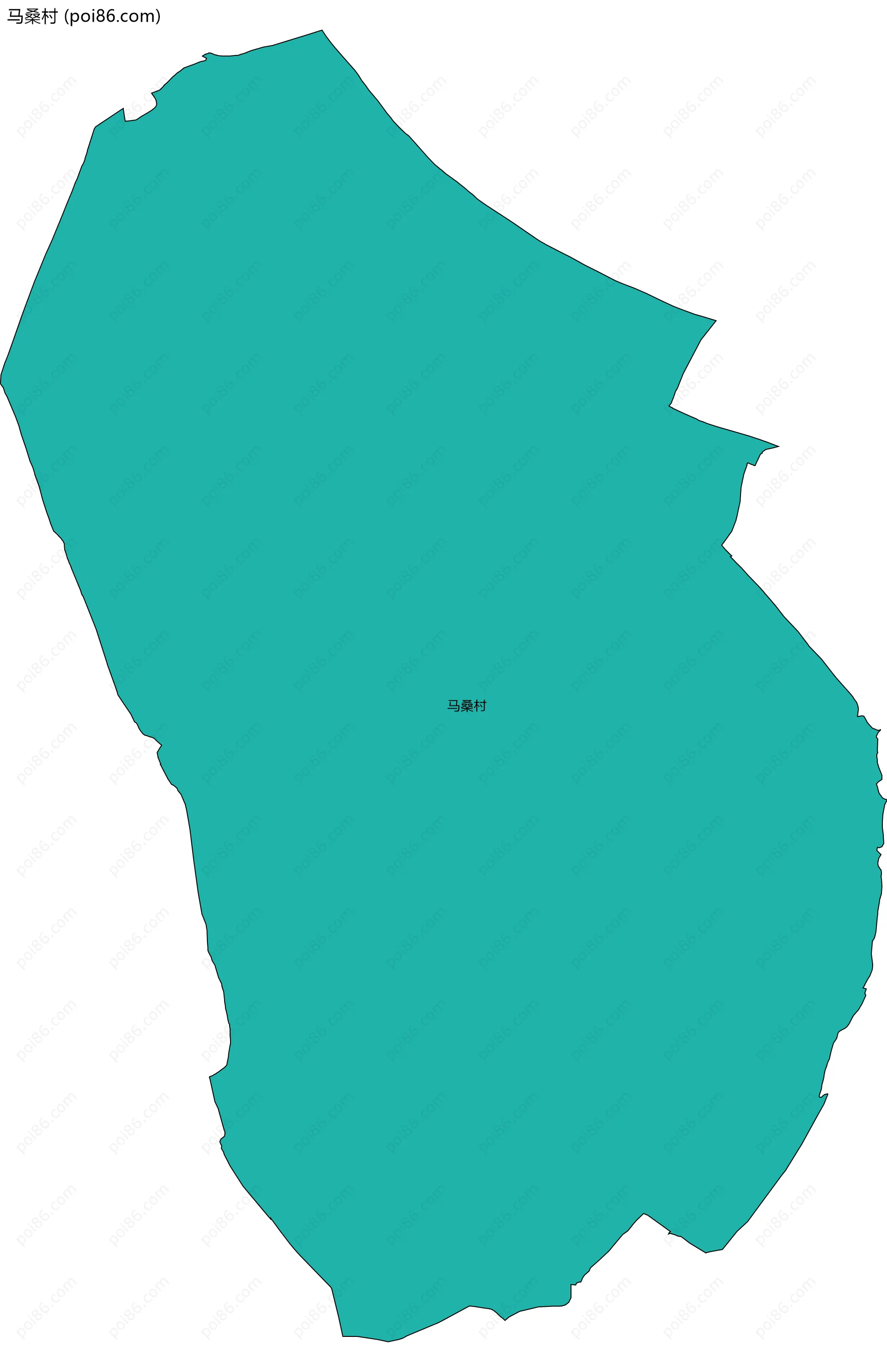 马桑村边界地图
