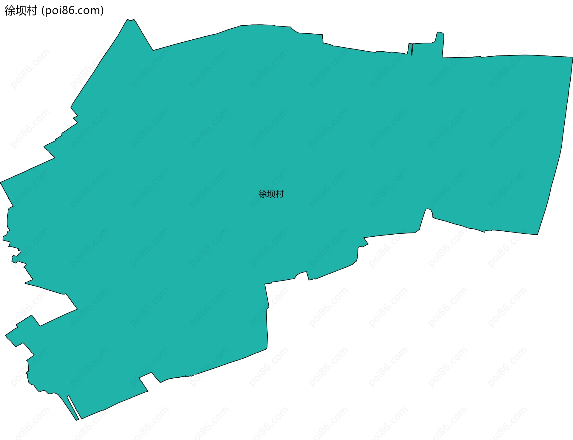 徐坝村边界地图