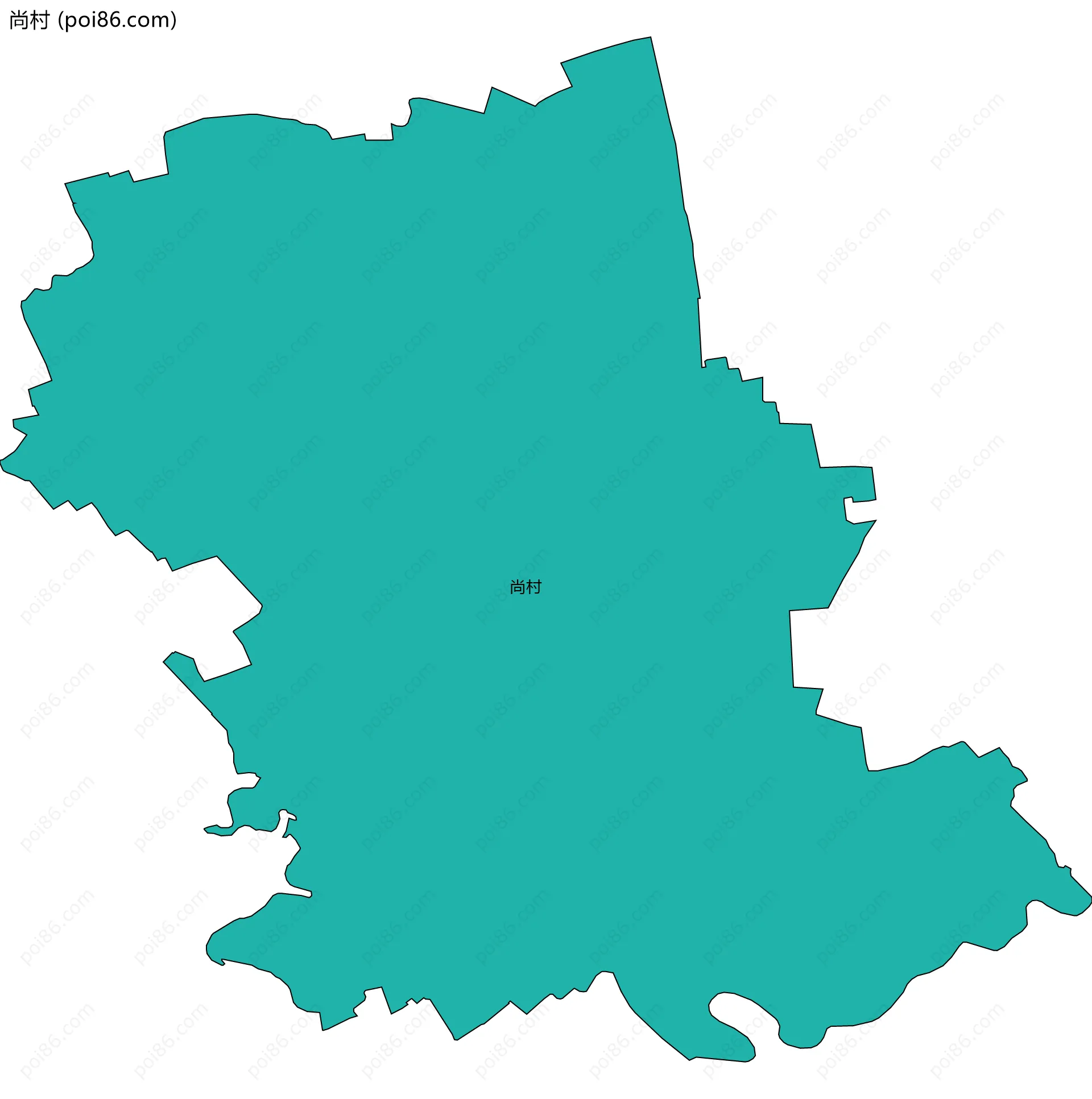尚村边界地图