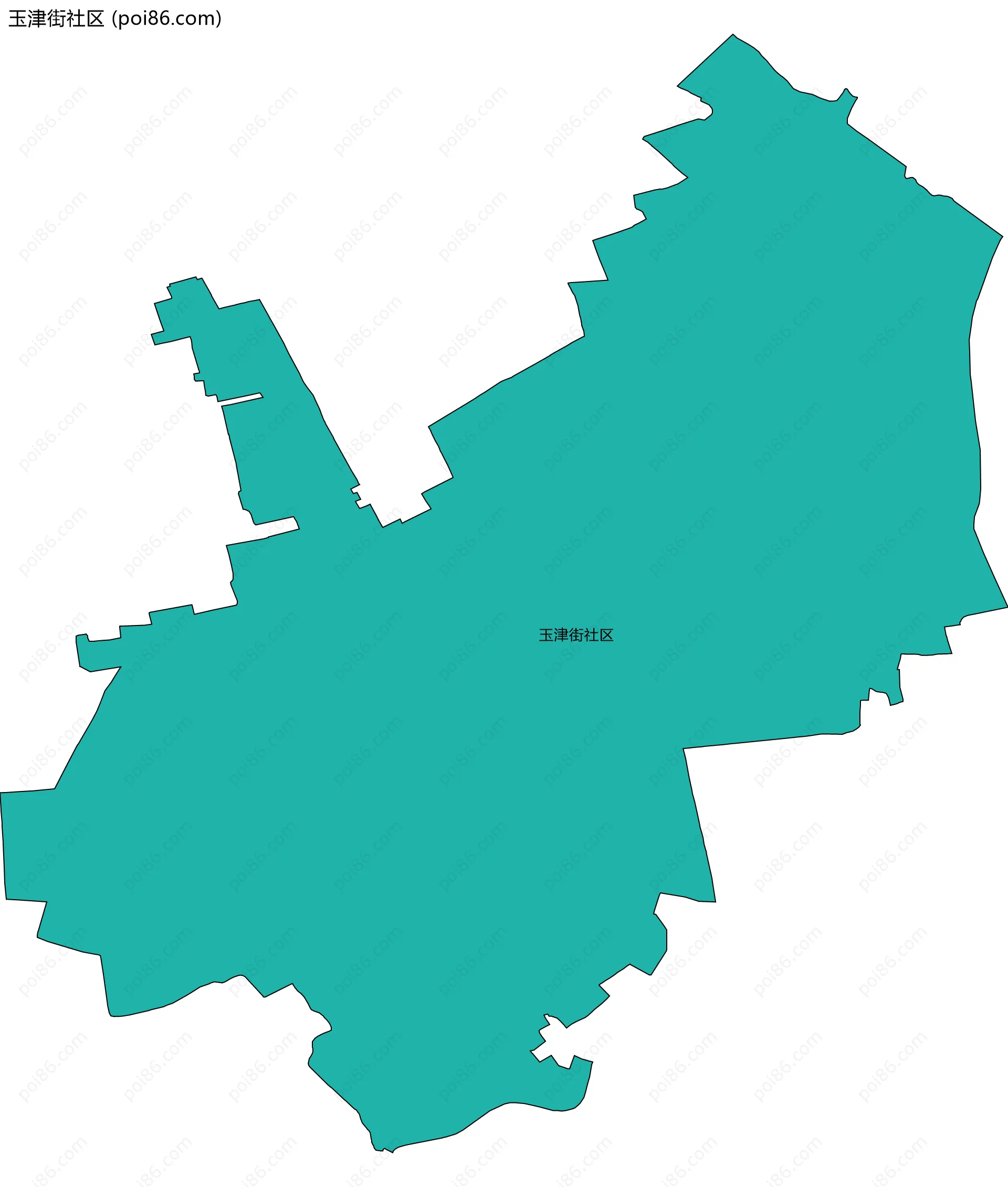 玉津街社区边界地图