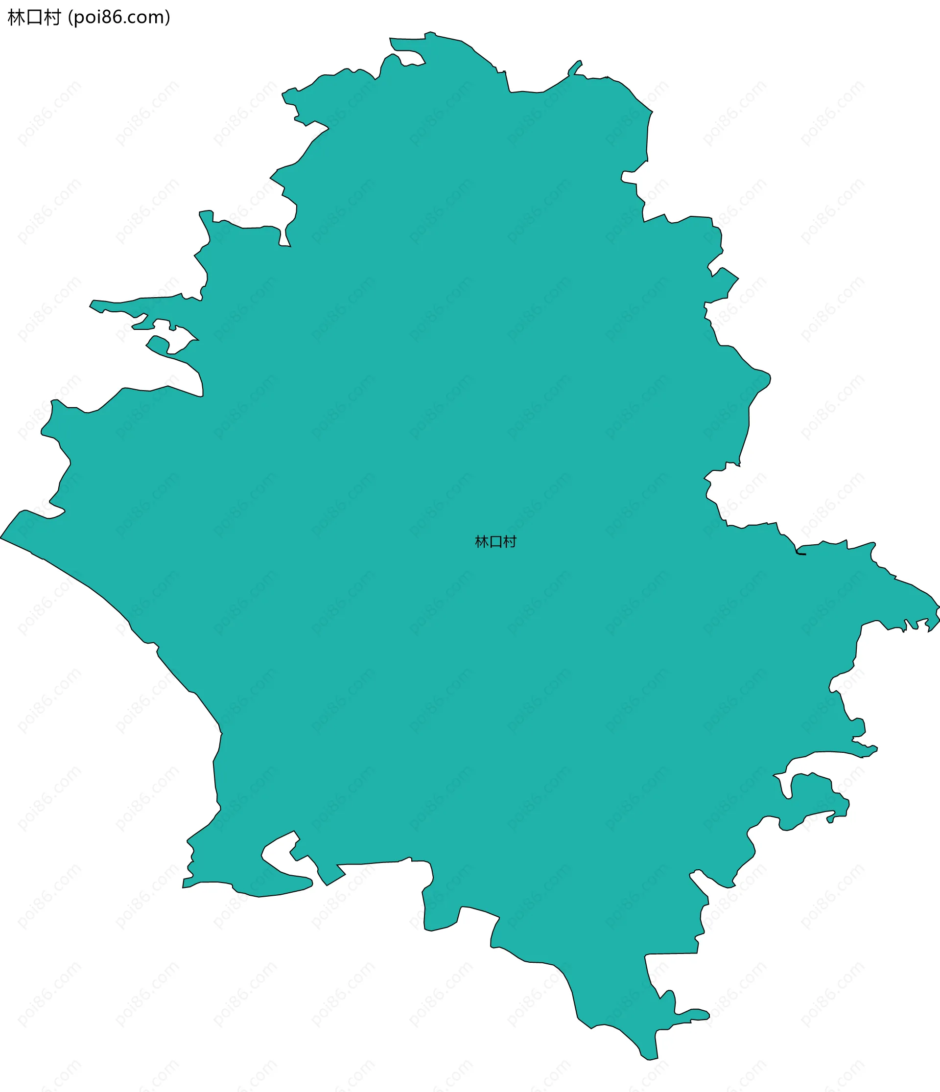 林口村边界地图