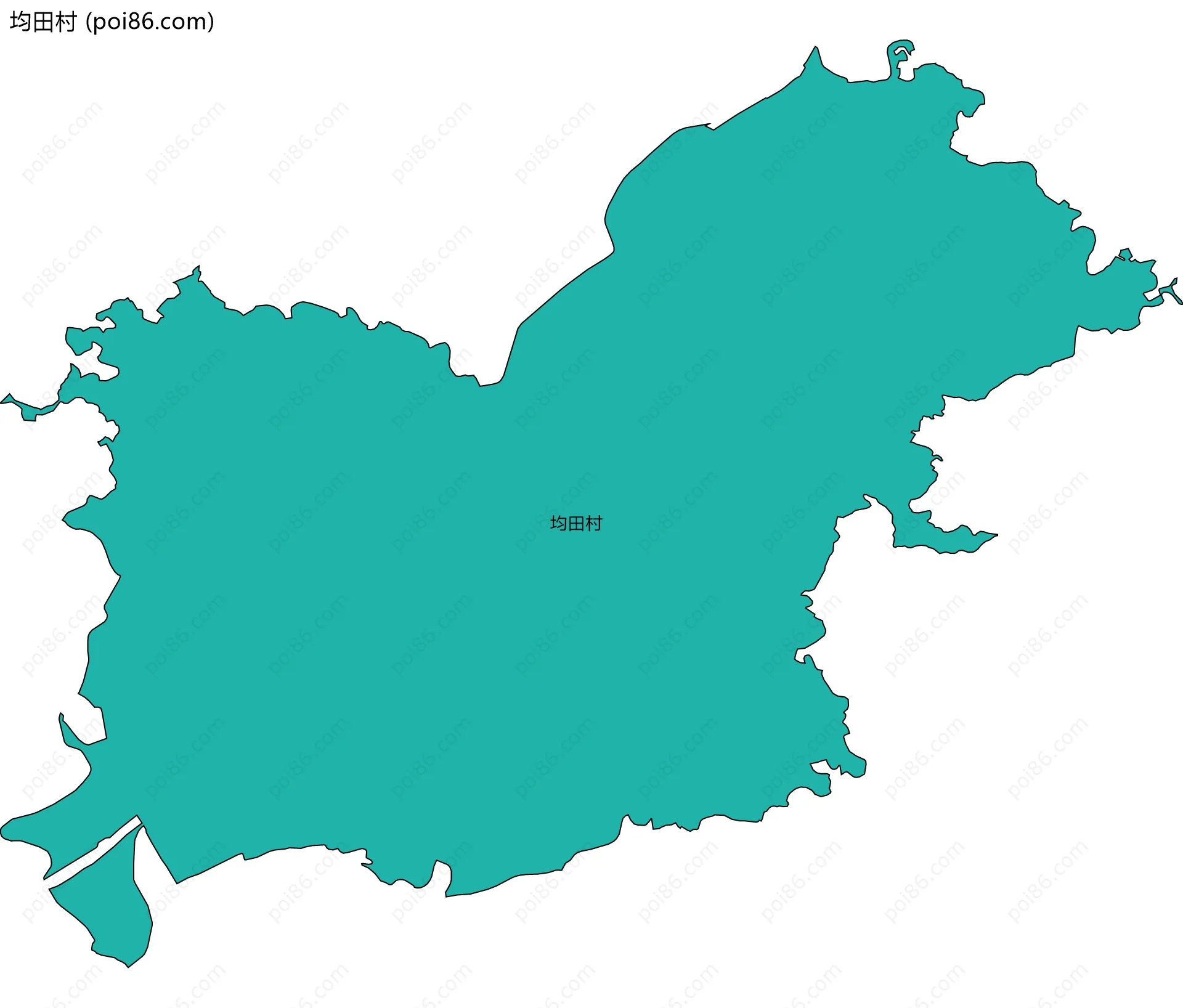 均田村边界地图