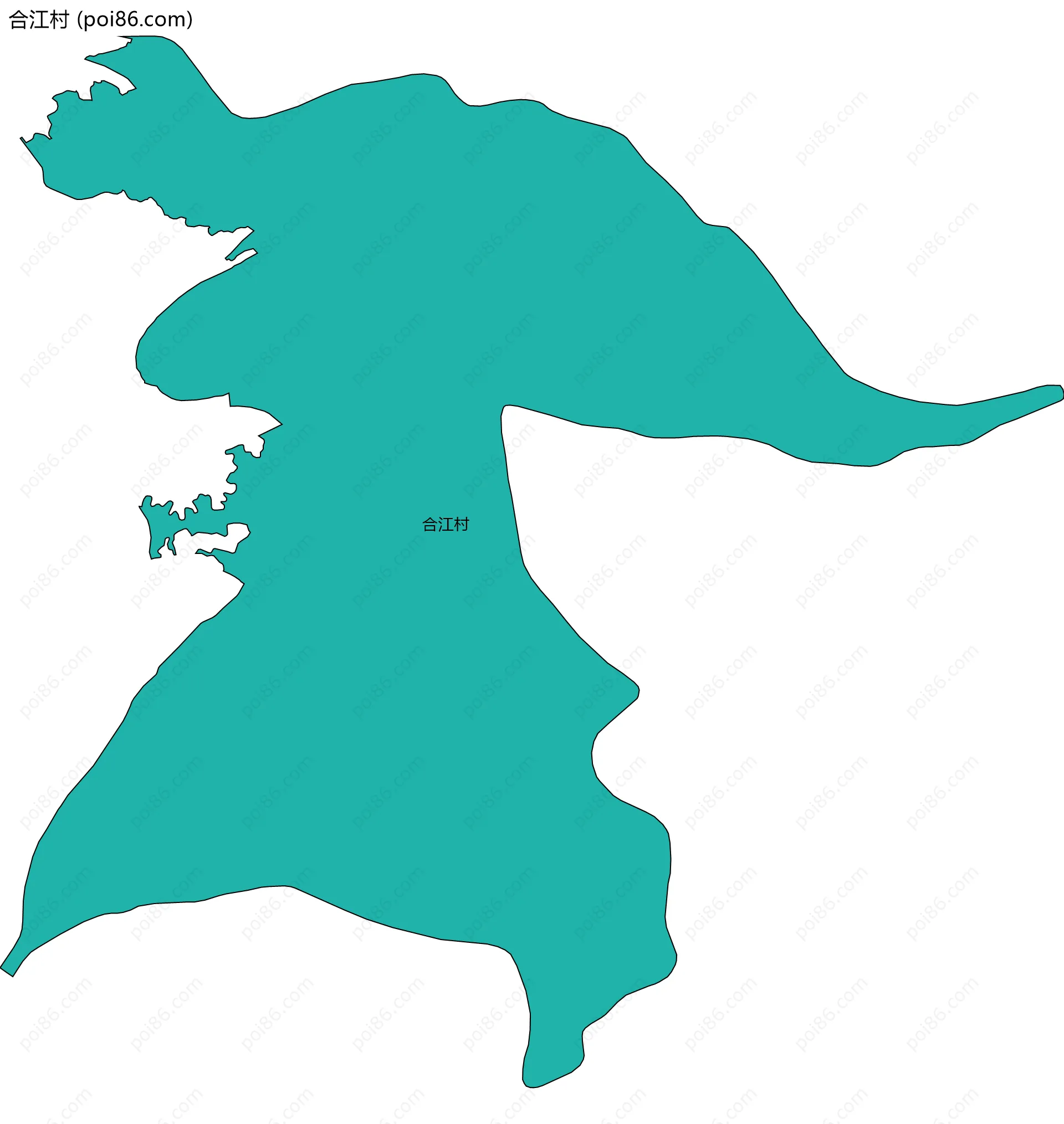 合江村边界地图