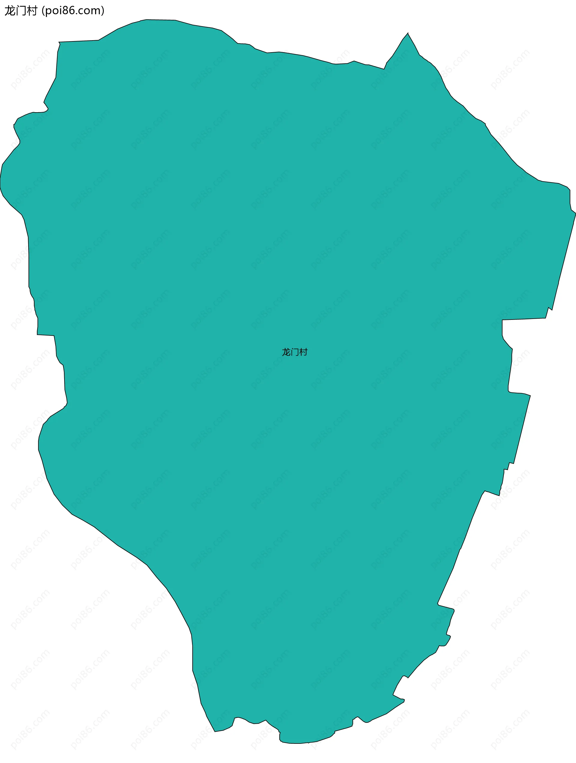 龙门村边界地图