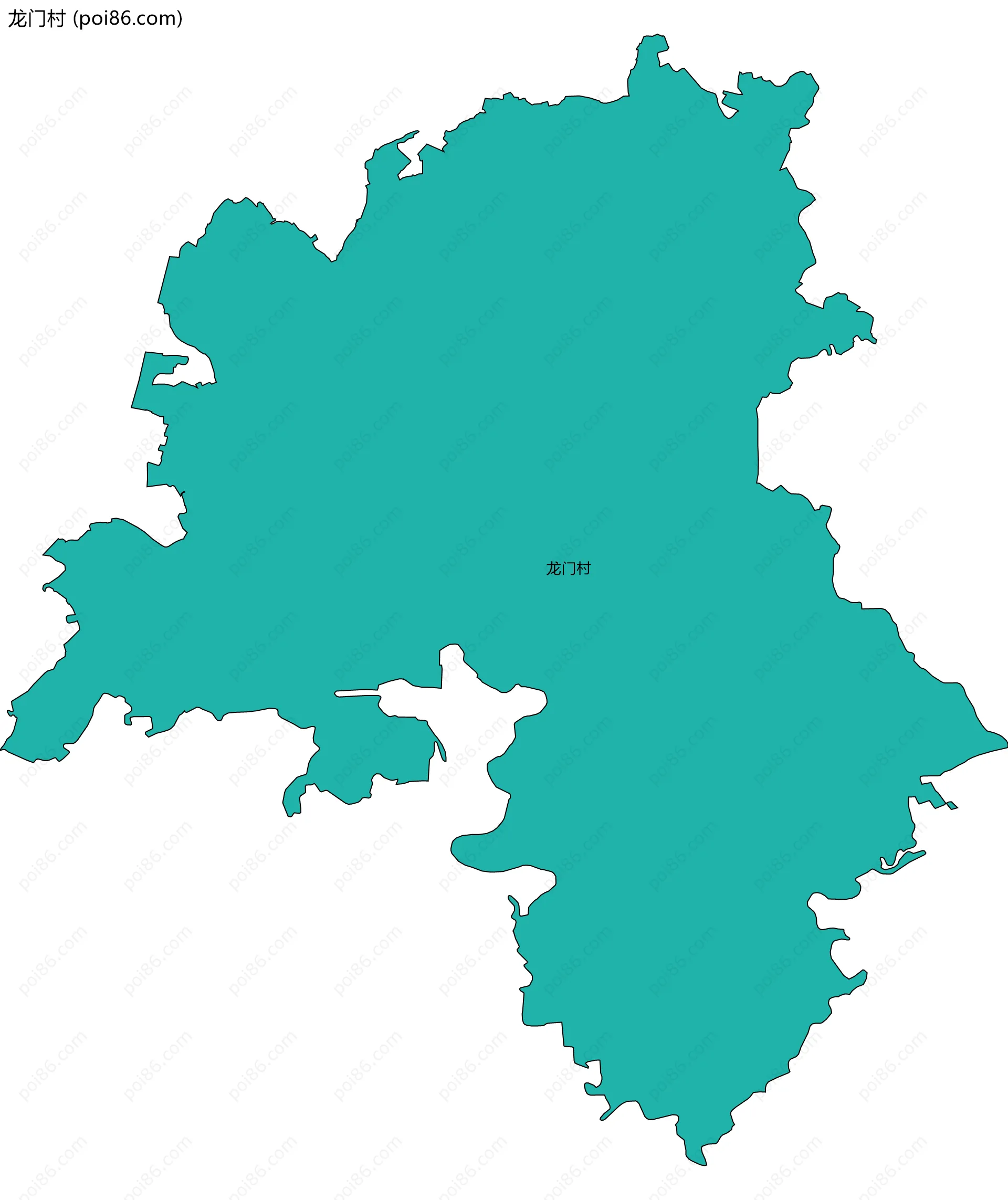 龙门村边界地图