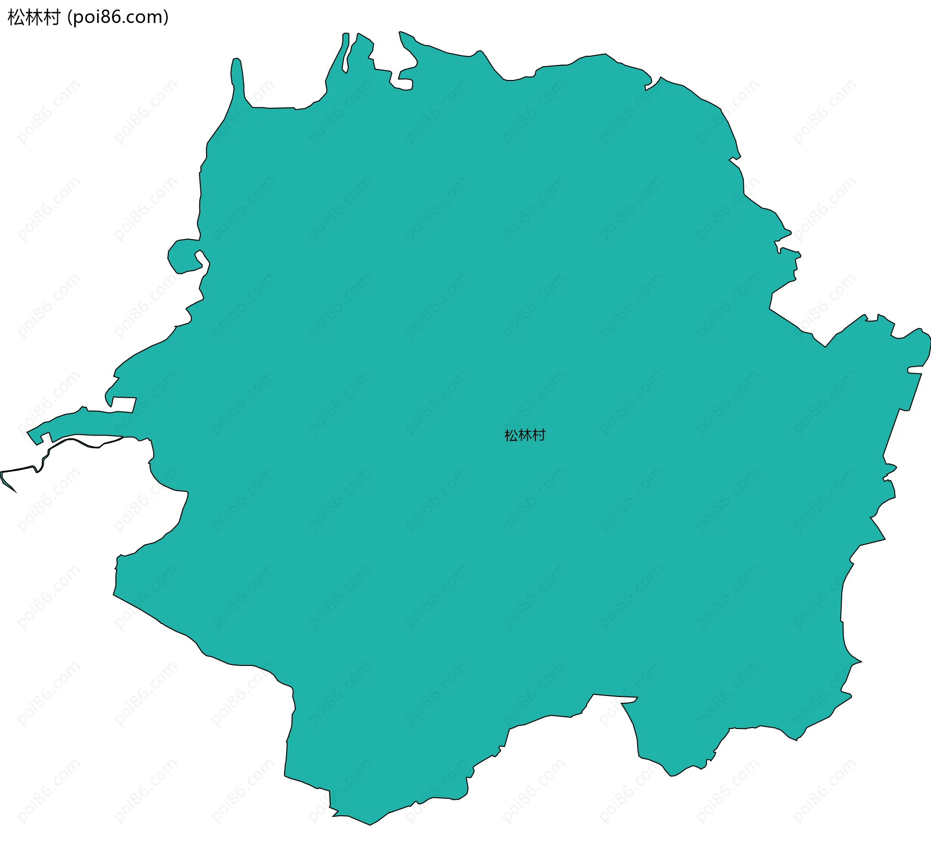 松林村边界地图