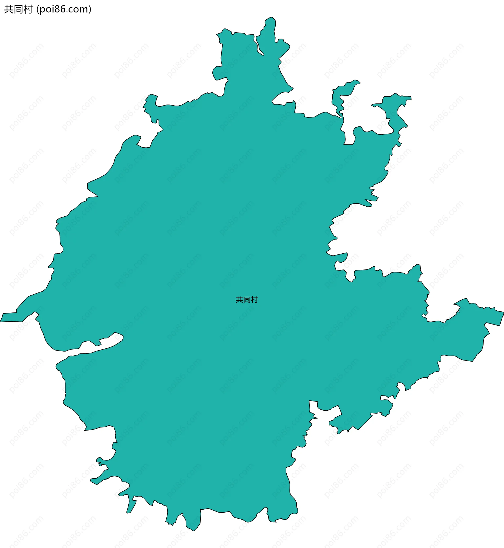 共同村边界地图