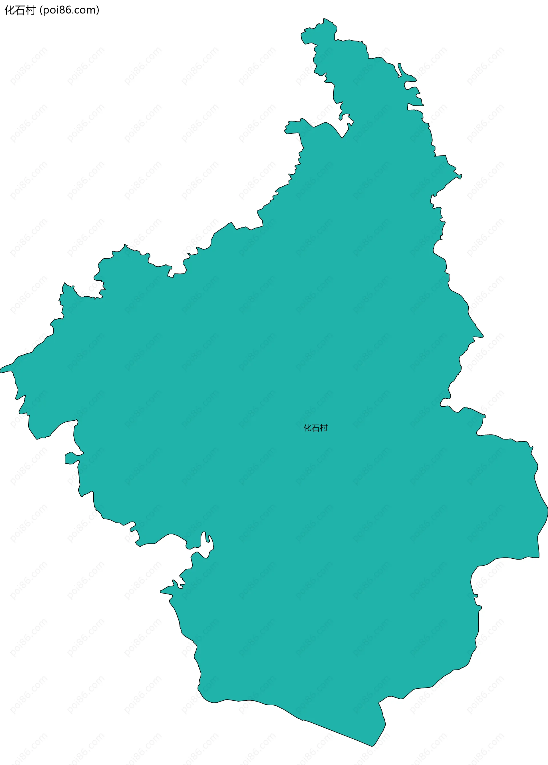 化石村边界地图