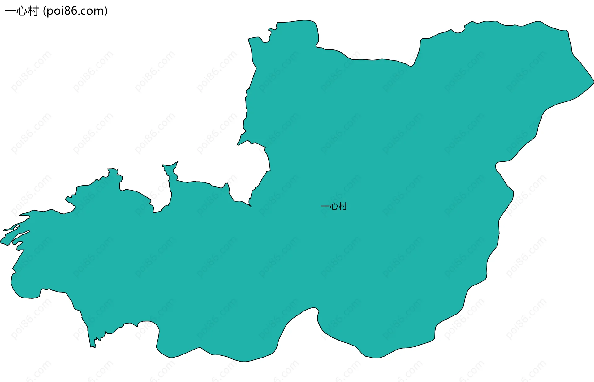 一心村边界地图