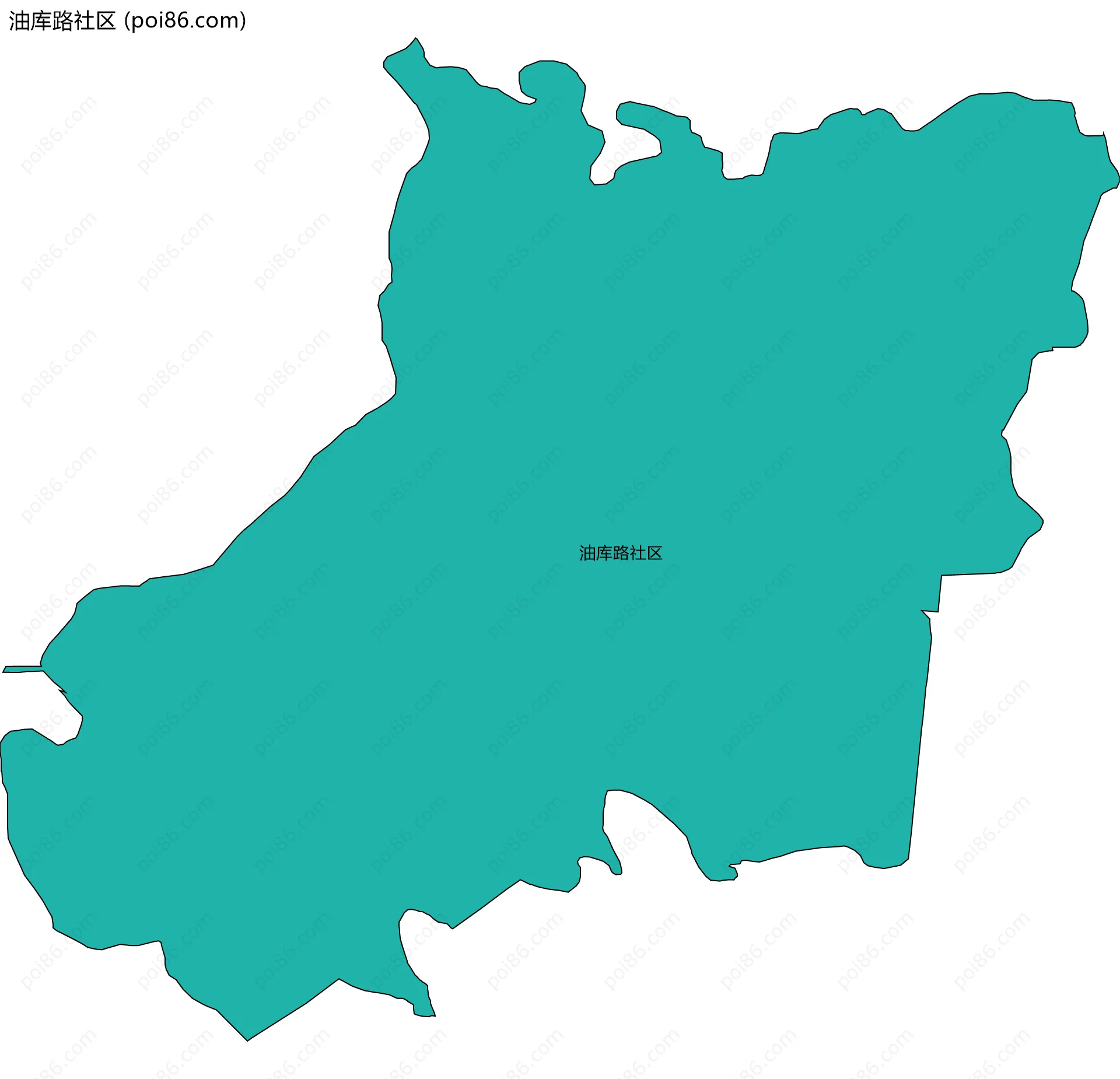 油库路社区边界地图