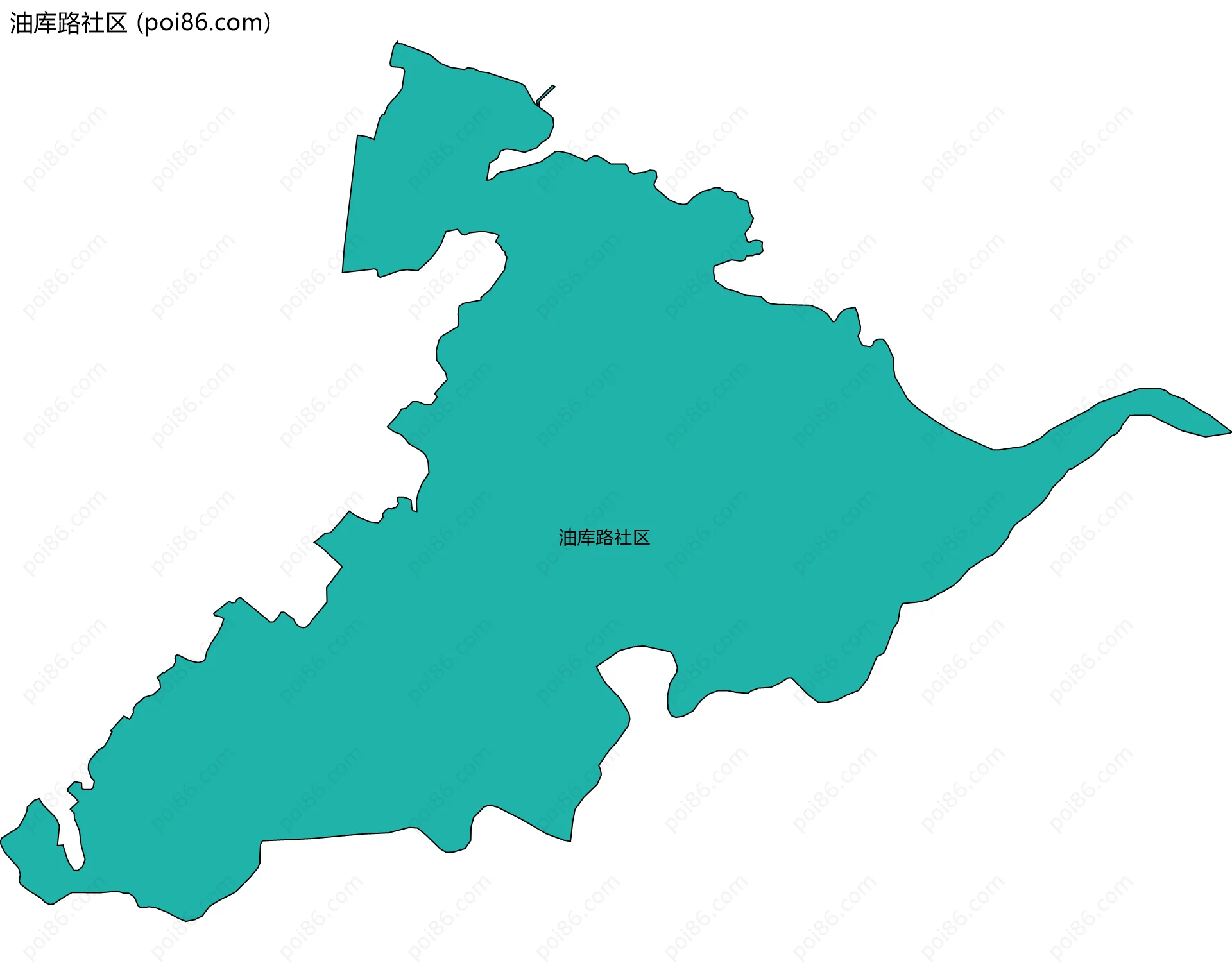 油库路社区边界地图