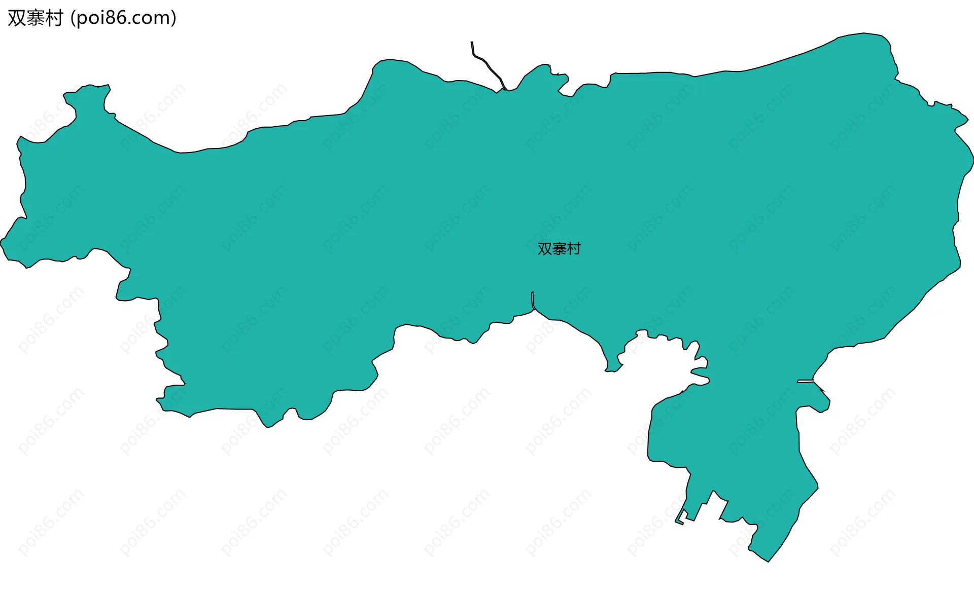 双寨村边界地图