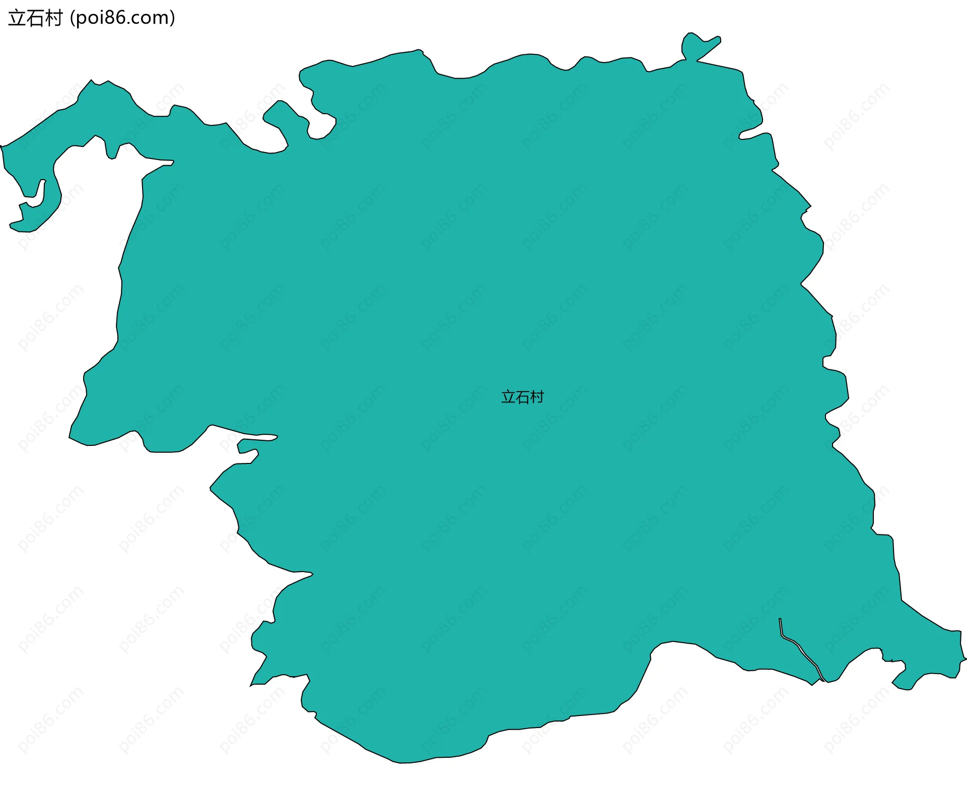 立石村边界地图