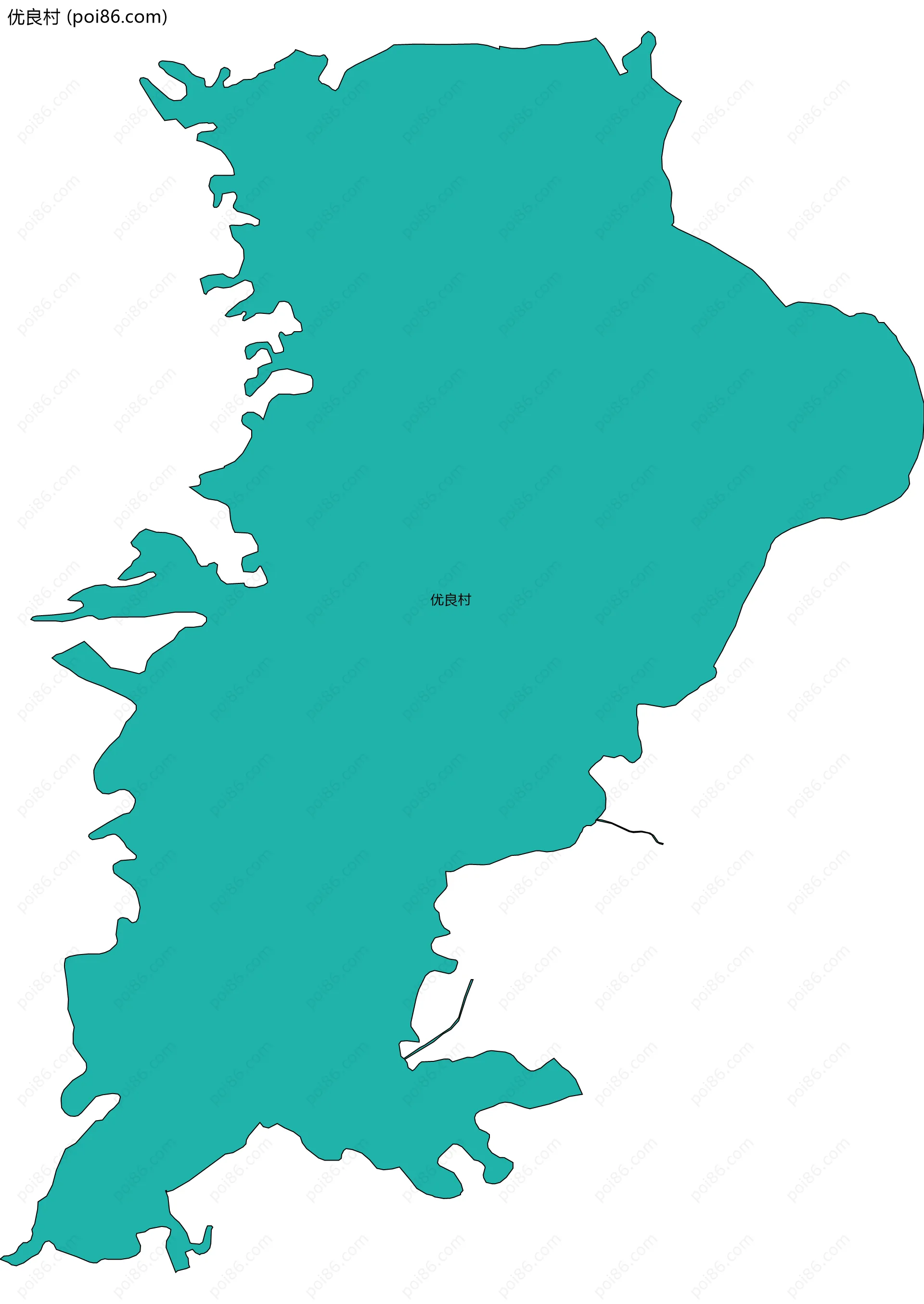 优良村边界地图