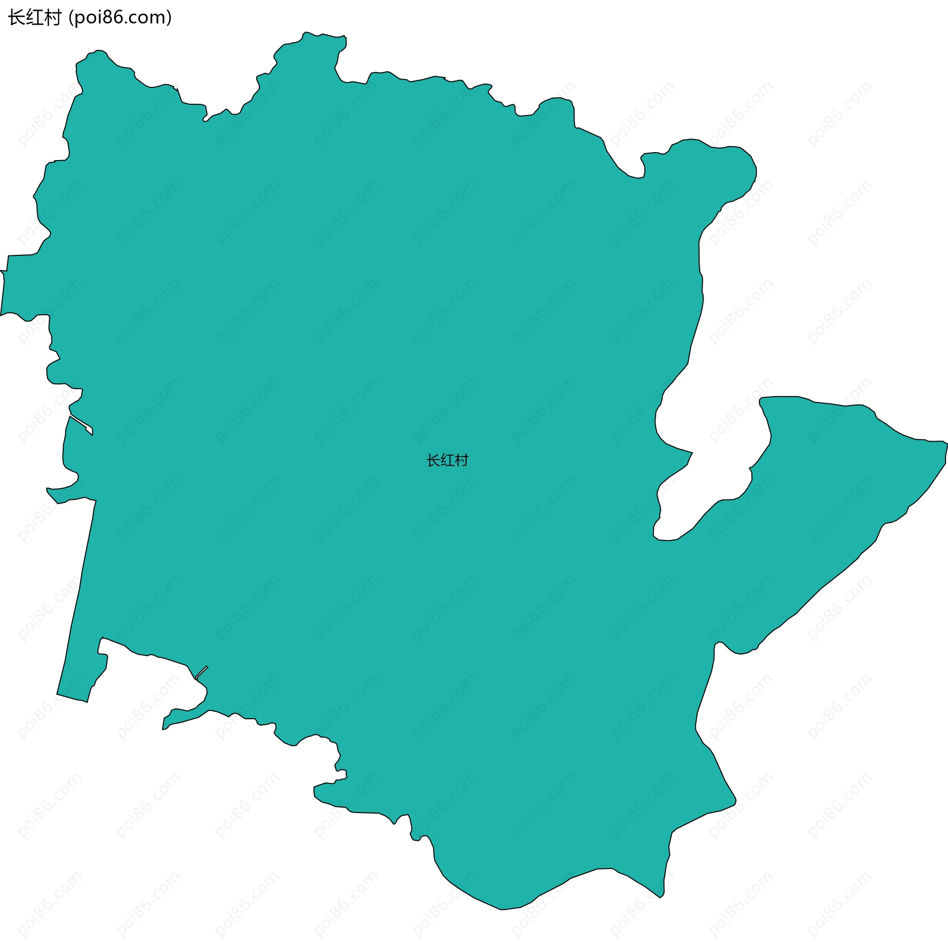 长红村边界地图